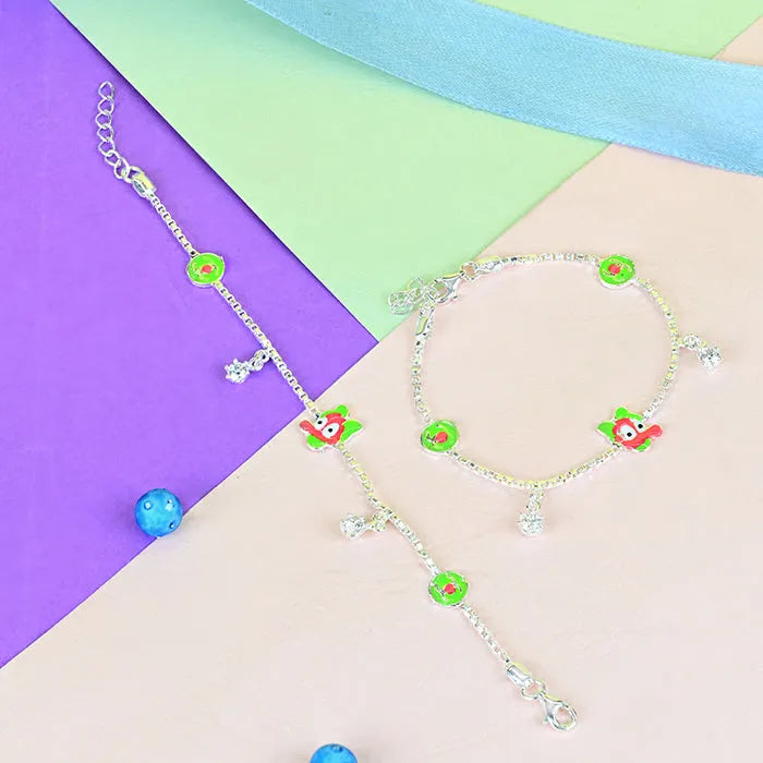 Cute Green Cartoon Anklet - Touch925