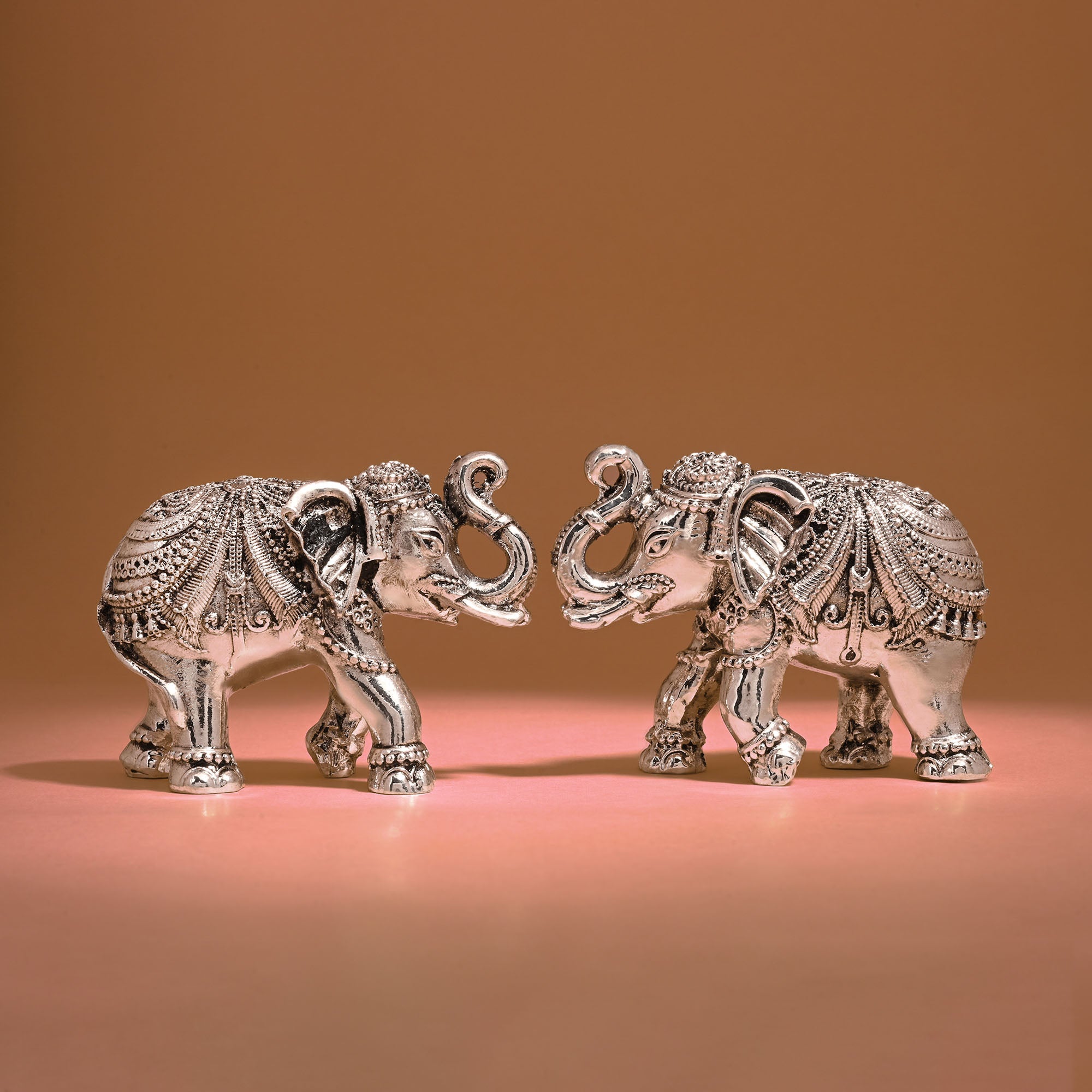 999 Silver Elephant Pair Gift Box - Touch925 SIlver Jewellery