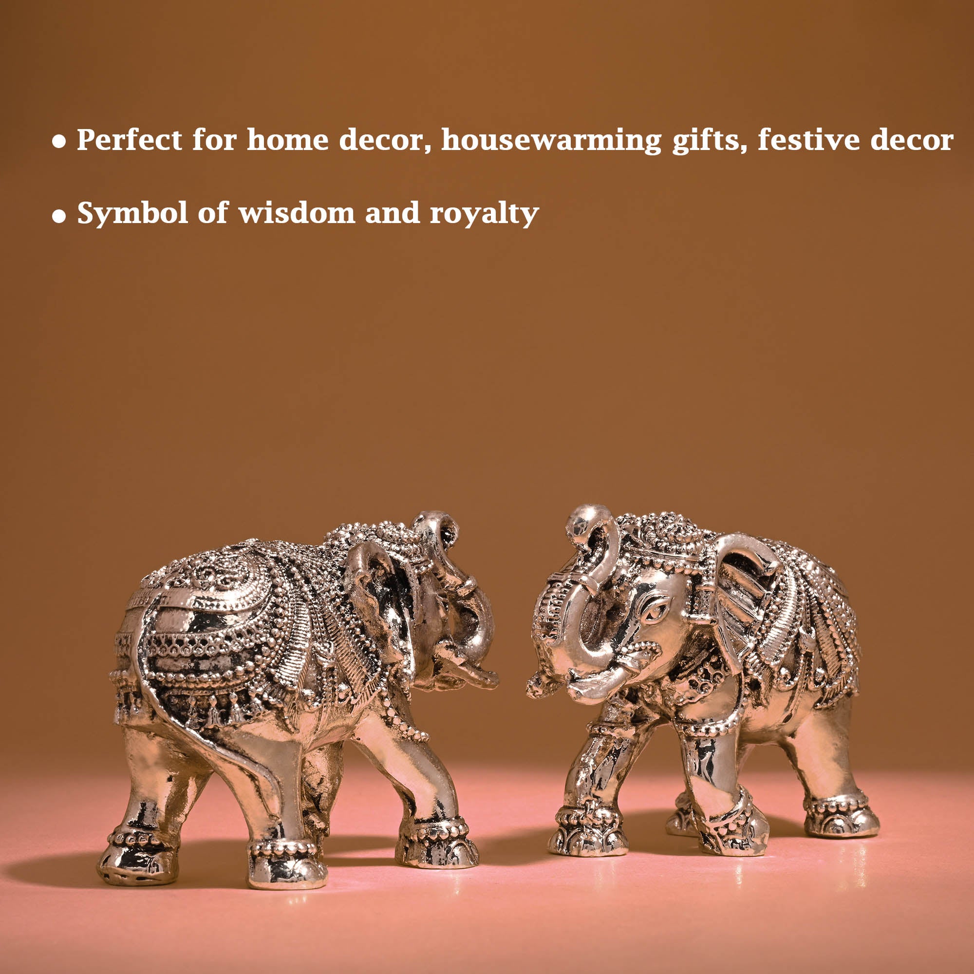 999 Silver Elephant Pair Gift Box - Touch925 SIlver Jewellery