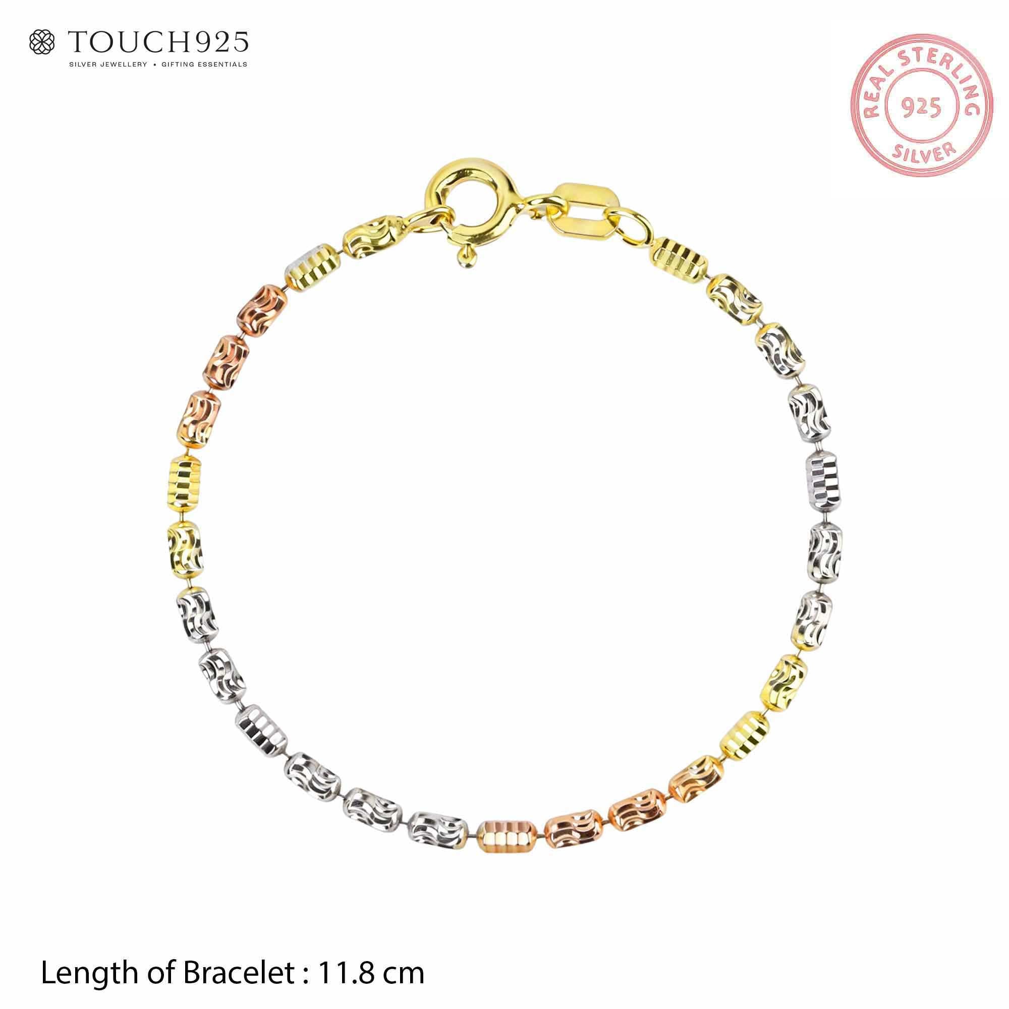 Tri-Tone Beaded Kids Rakhi