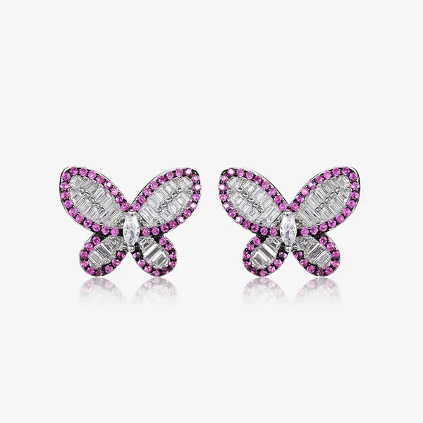 Purple CZ Butterfly Tops