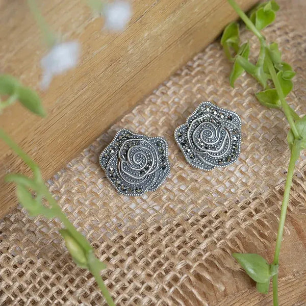 Rustic Rose Studs - Touch925