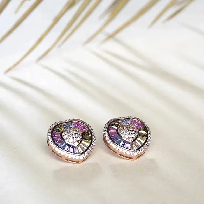 Radiant Heart Harmony Earrings - Touch925