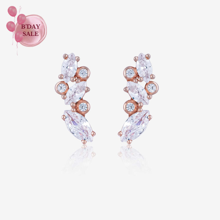 Petal Sparkle Earrings - Touch925
