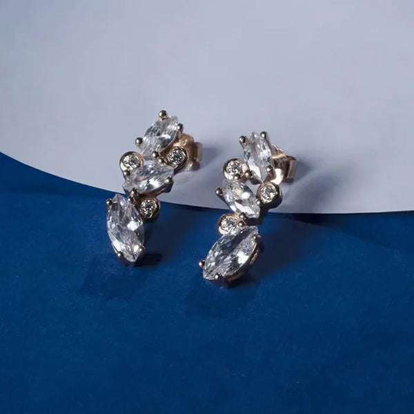 Petal Sparkle Earrings - Touch925