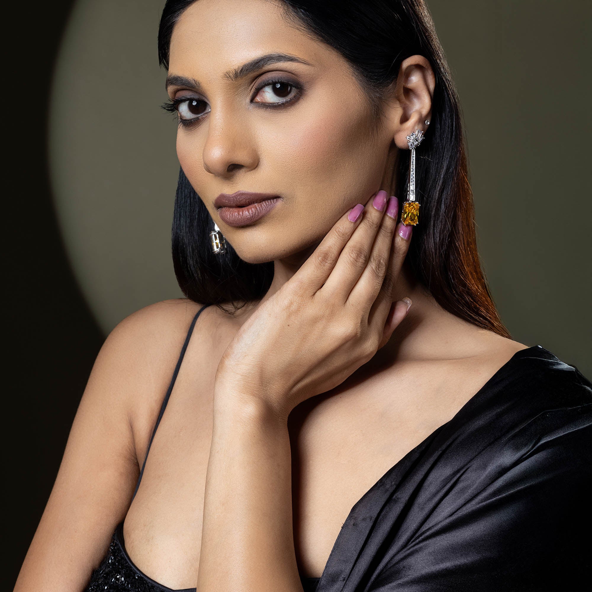 Sapphire Drop Earrings