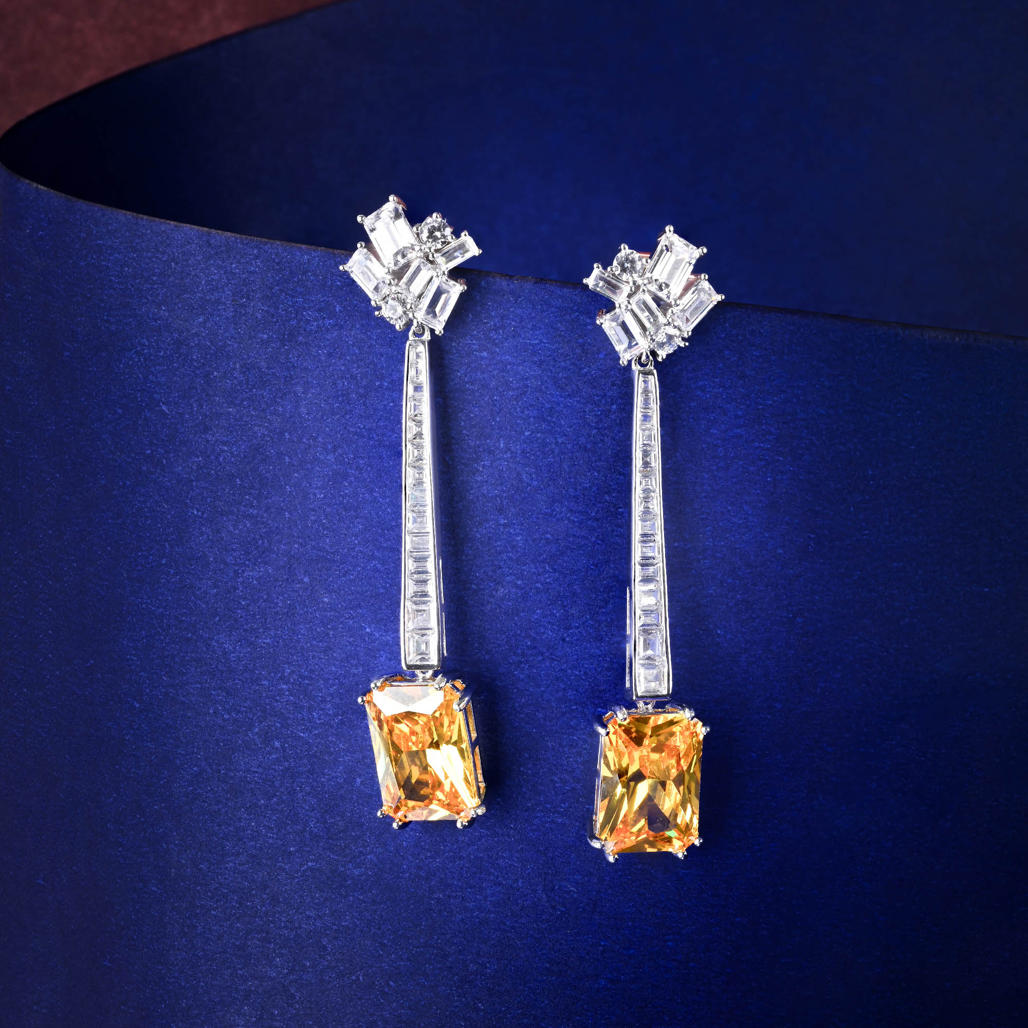 Sapphire Drop Earrings