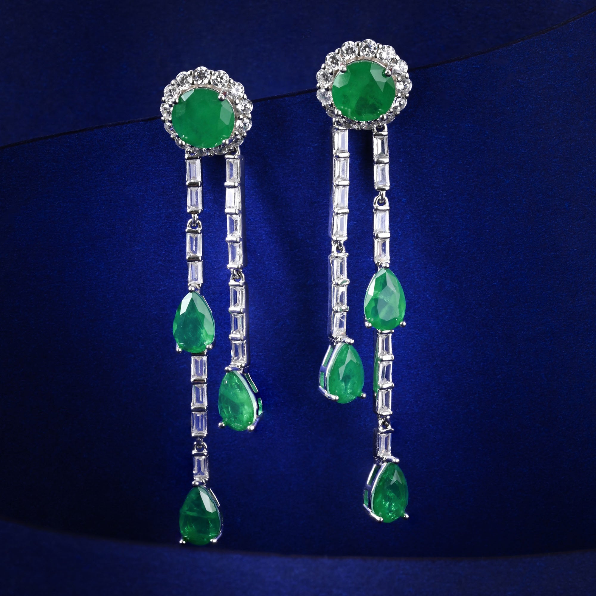 Emerald Drop Earrings