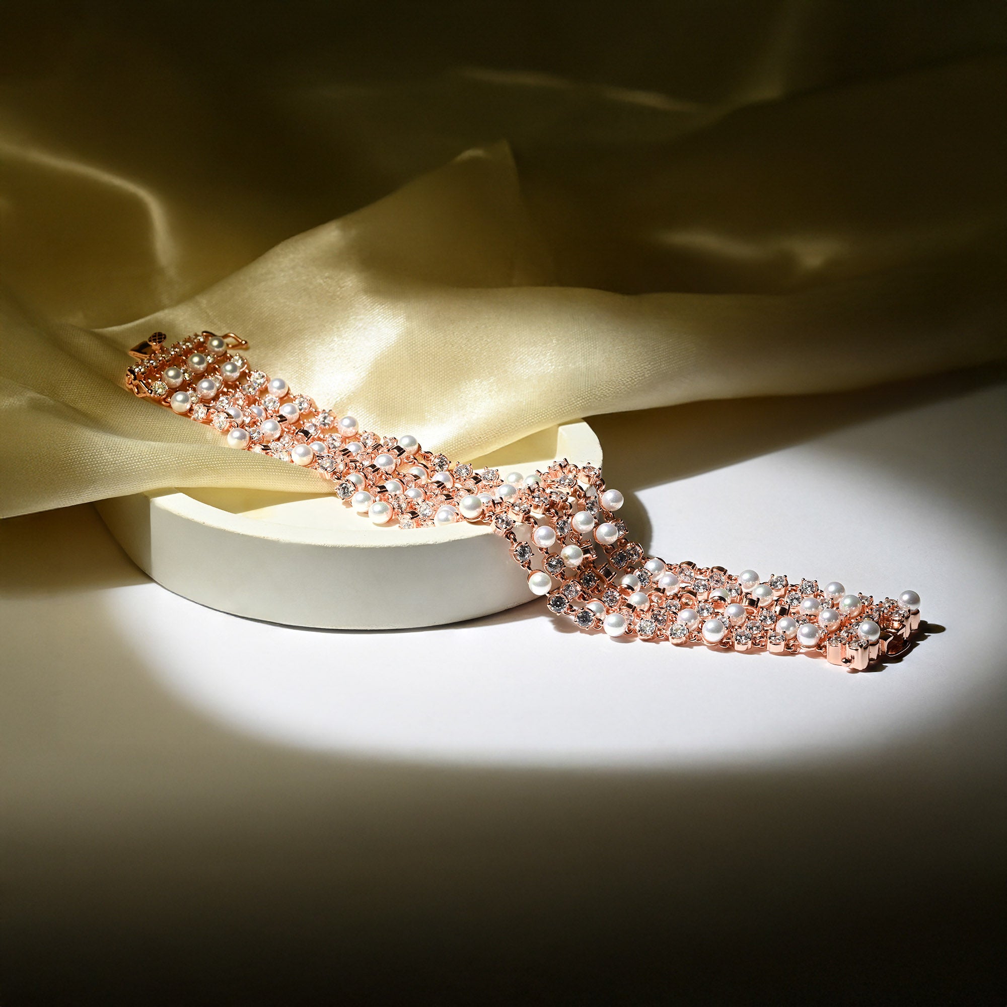 Embellished Pearl Bracelet