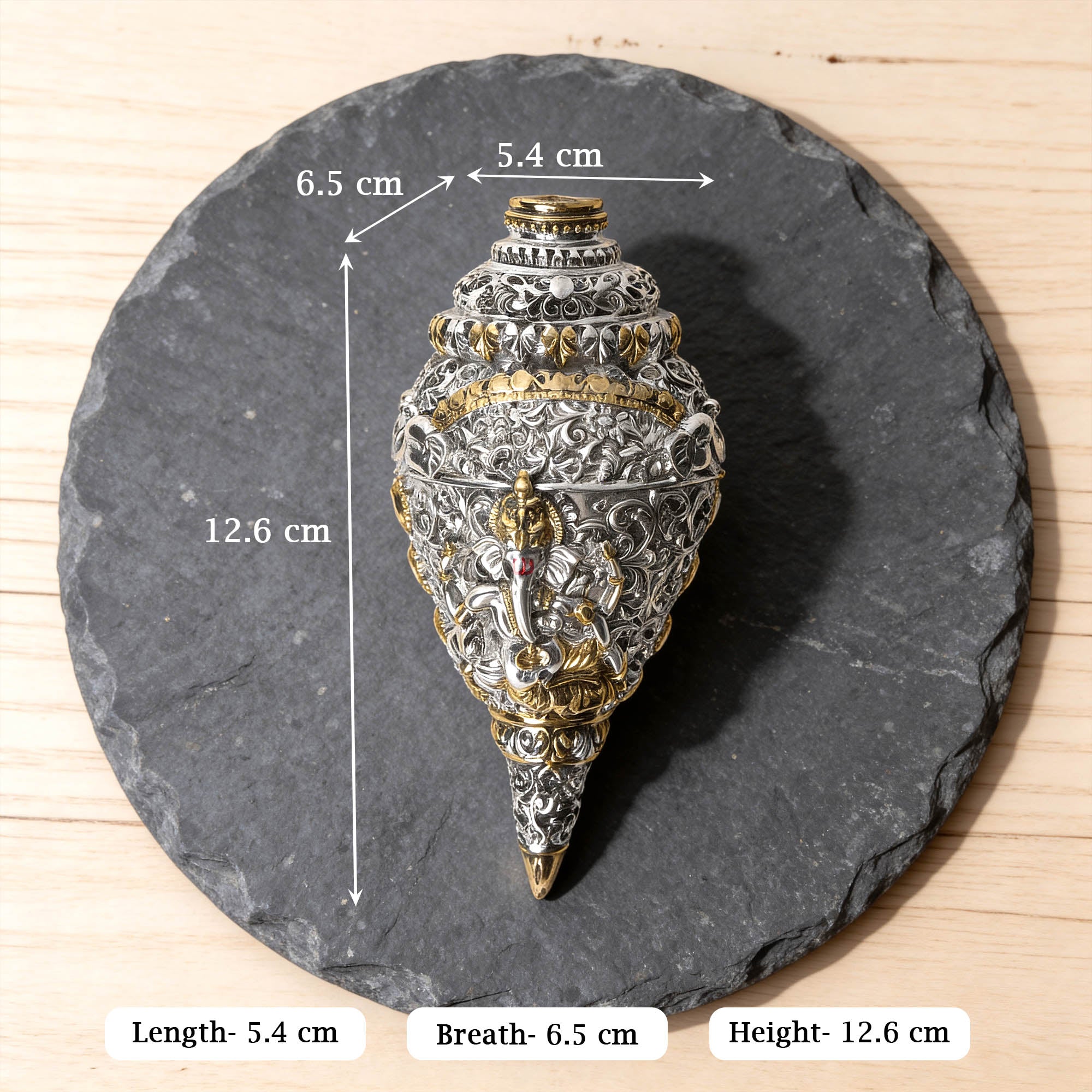 999 Silver Shankh Gift Box