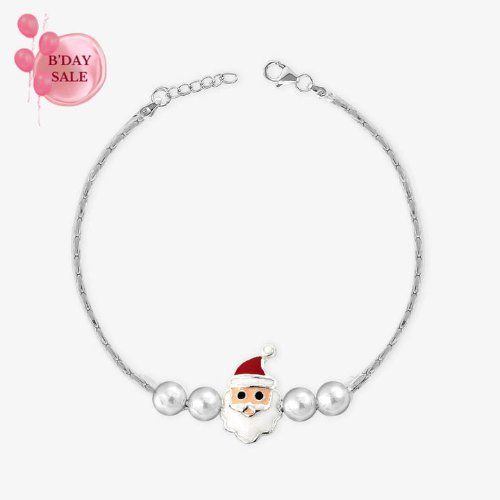 Silver Santa Claus Rakhi - Touch925