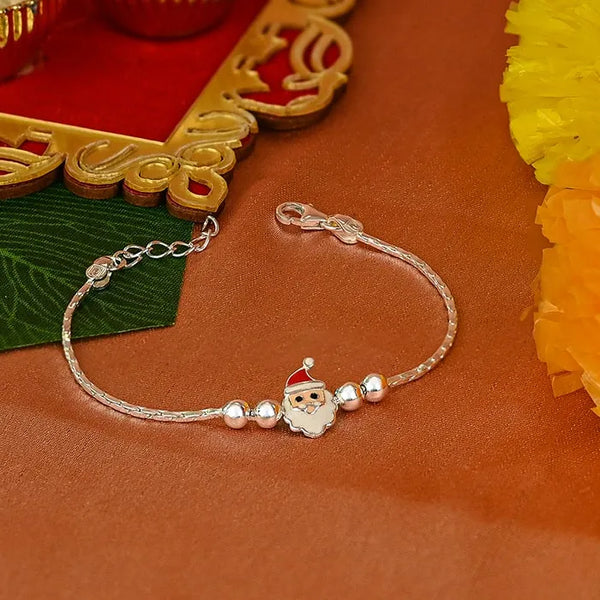 Silver Santa Claus Rakhi - Touch925