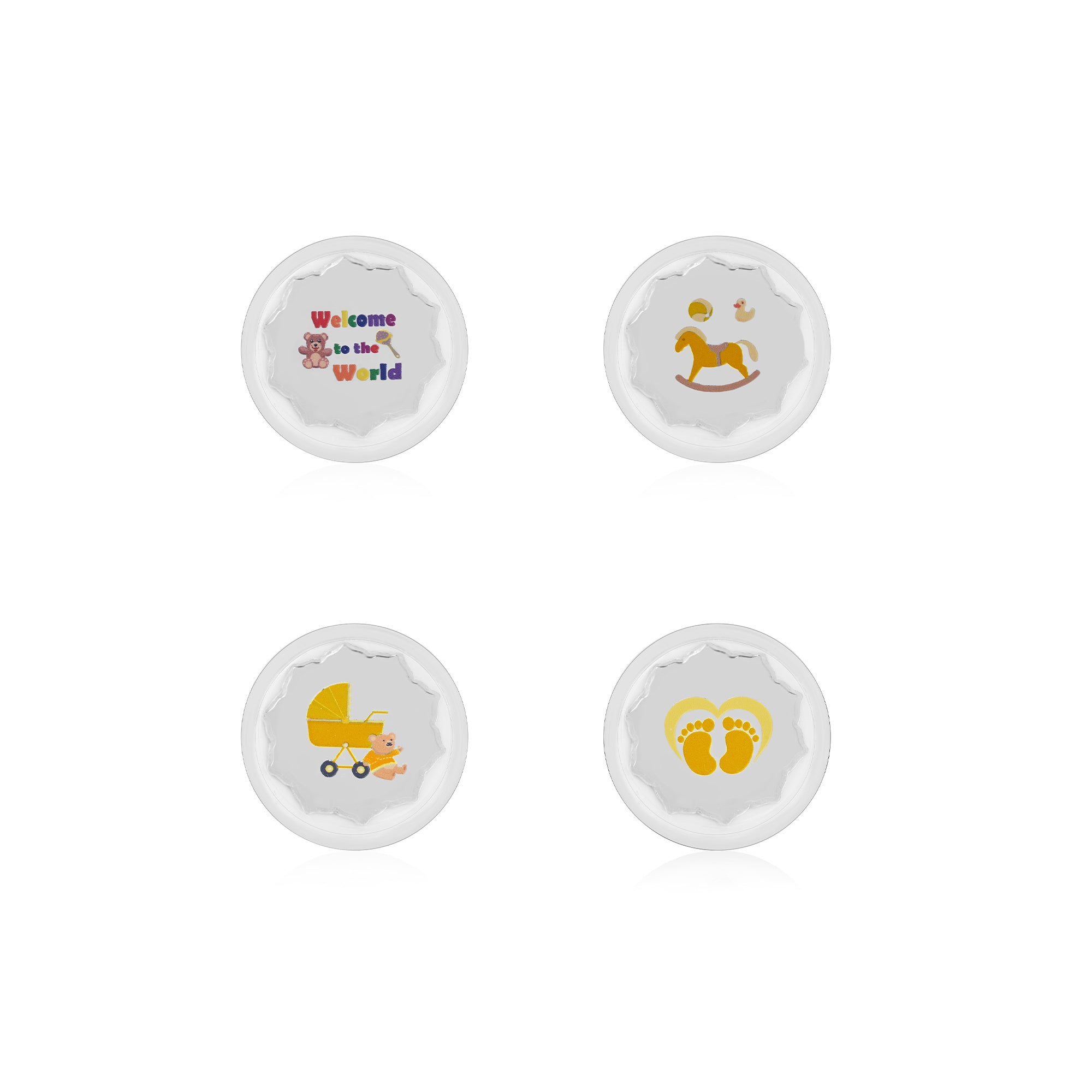 Baby Shower 999 Silver Coin Gift Set (4 Coins)