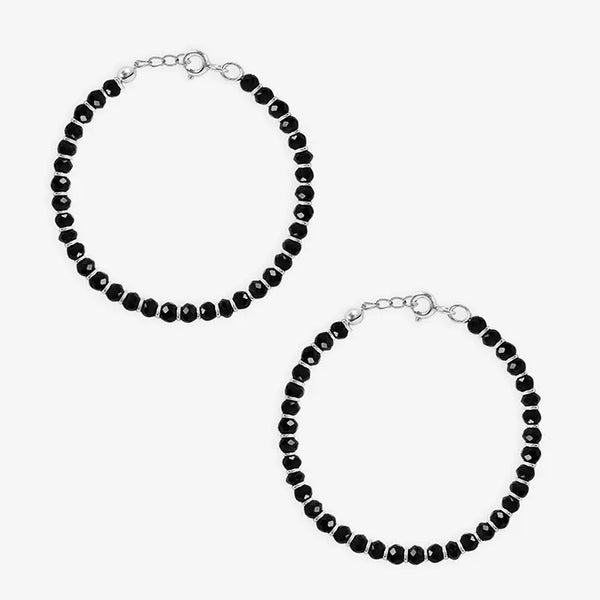 Black Bead Nazaria Anklet