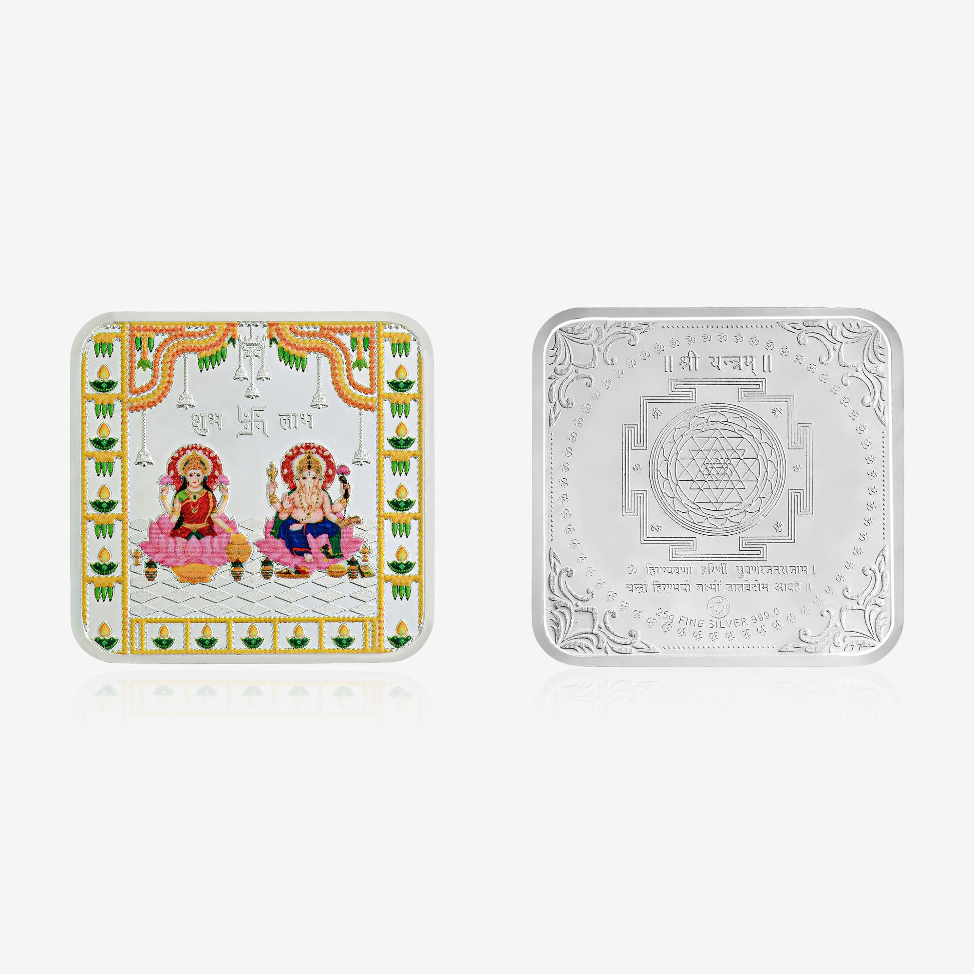 Pure 999 Silver 25g Lakshmi Ganesh Coin