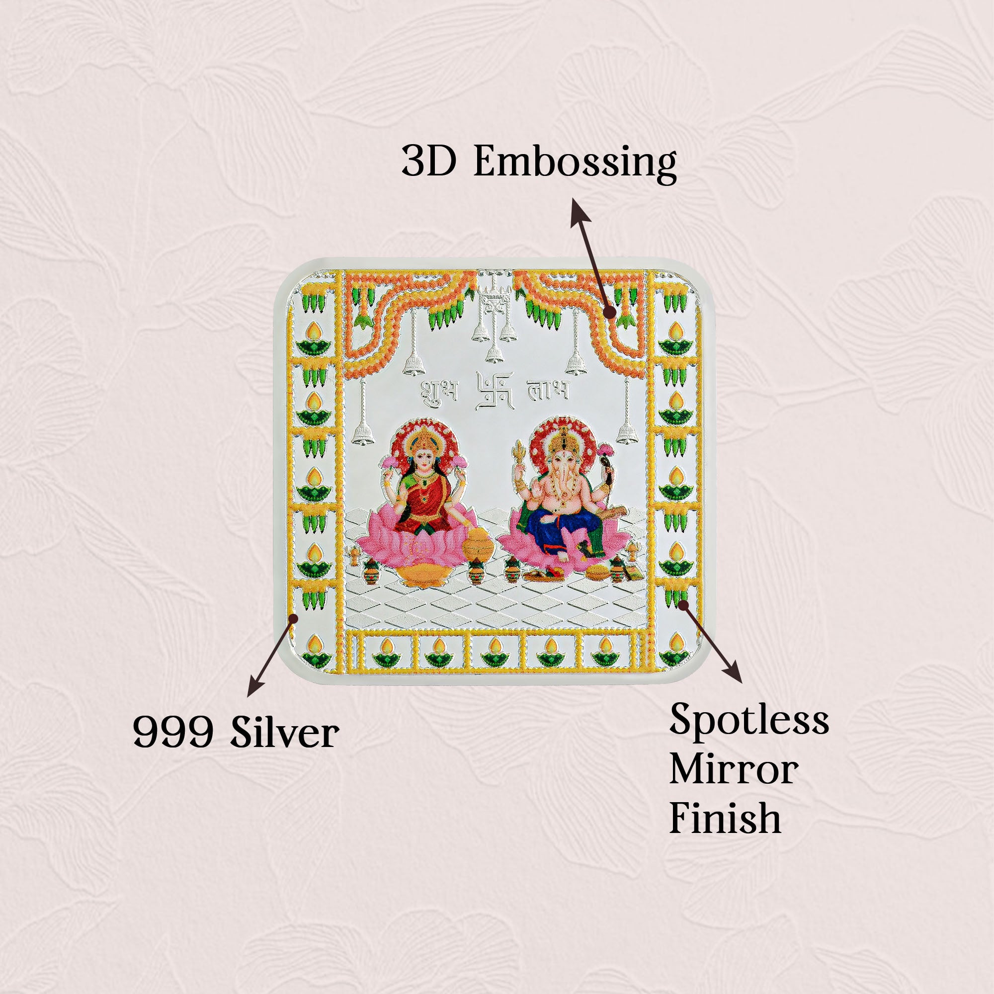 Pure 999 Silver 25g Lakshmi Ganesh Coin