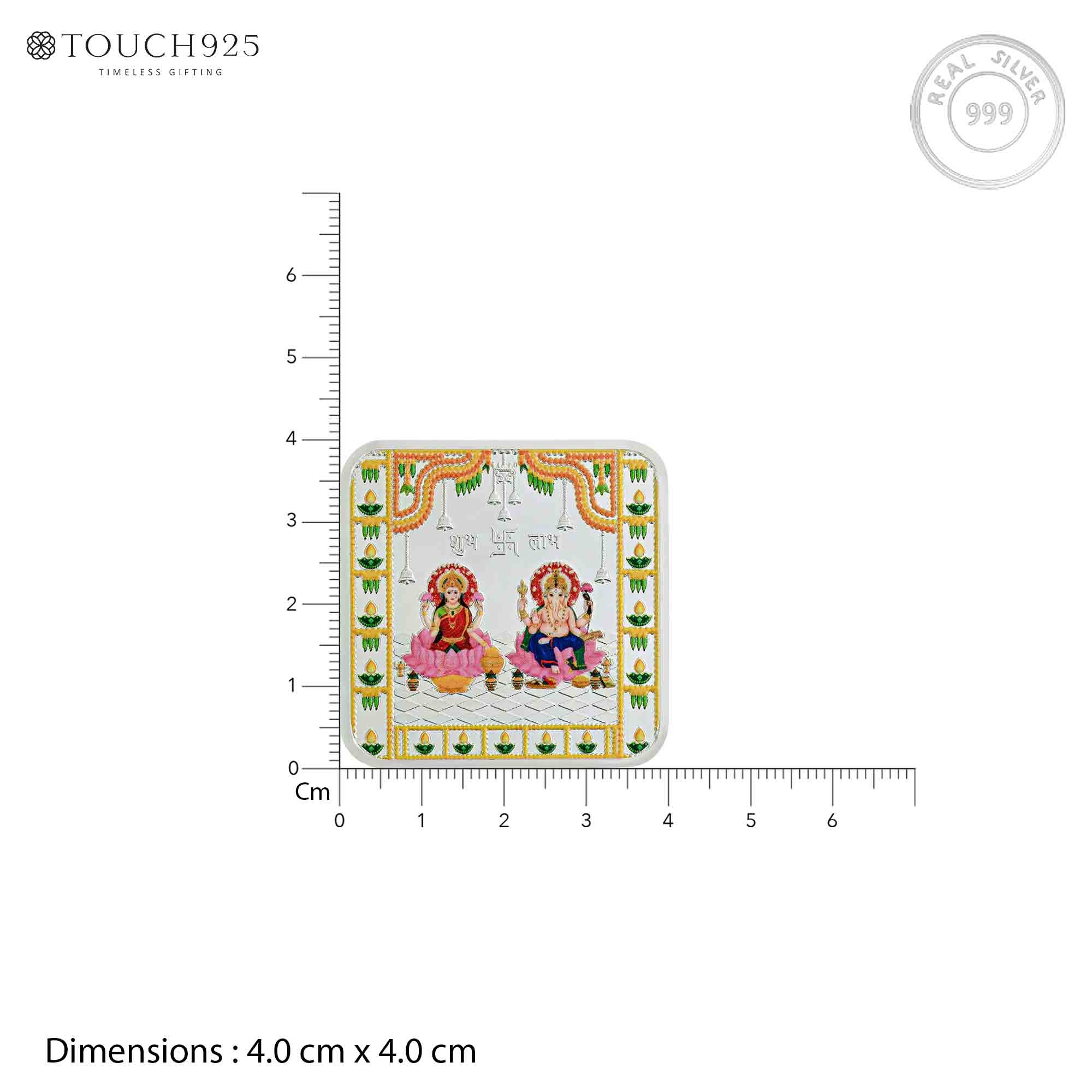 Pure 999 Silver 25g Lakshmi Ganesh Coin