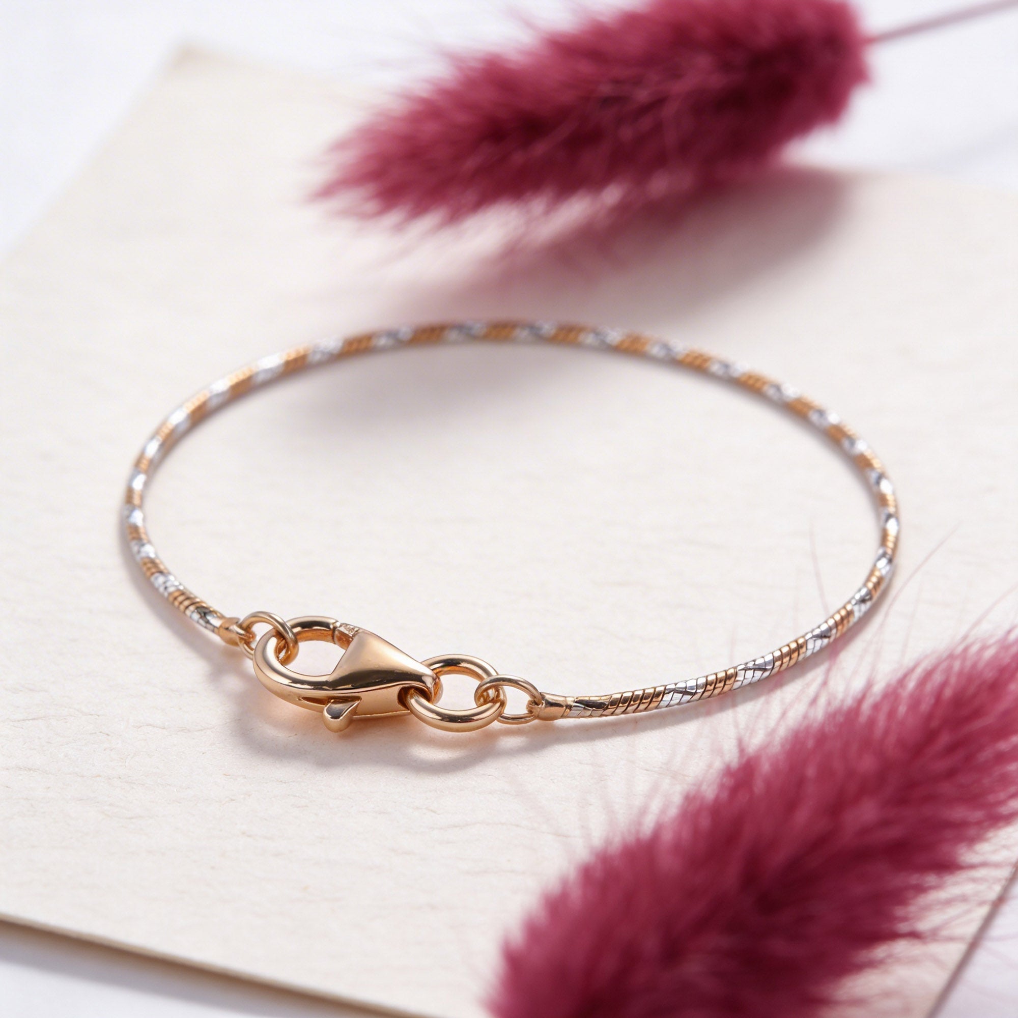 Twirl Rose Gold  Kids Anklet