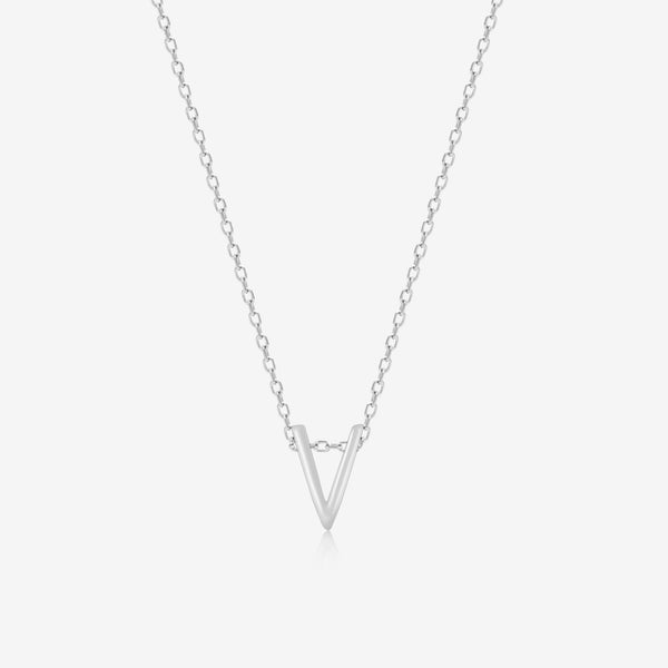 Vivid V Initial Necklace