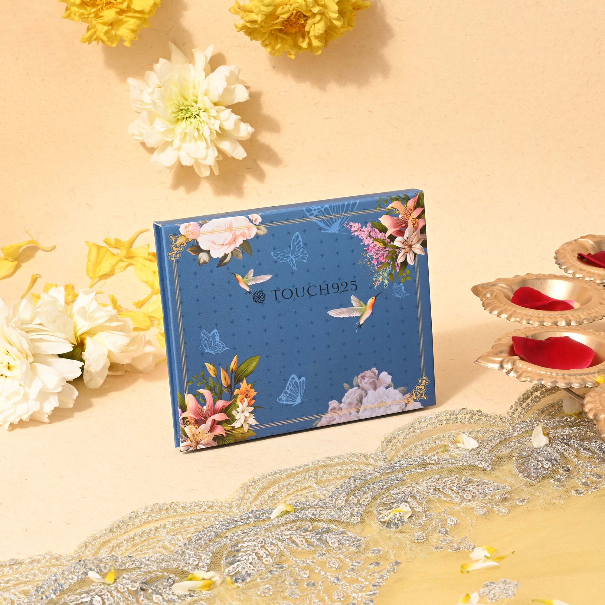 999 Silver Floral Tree Coin Box