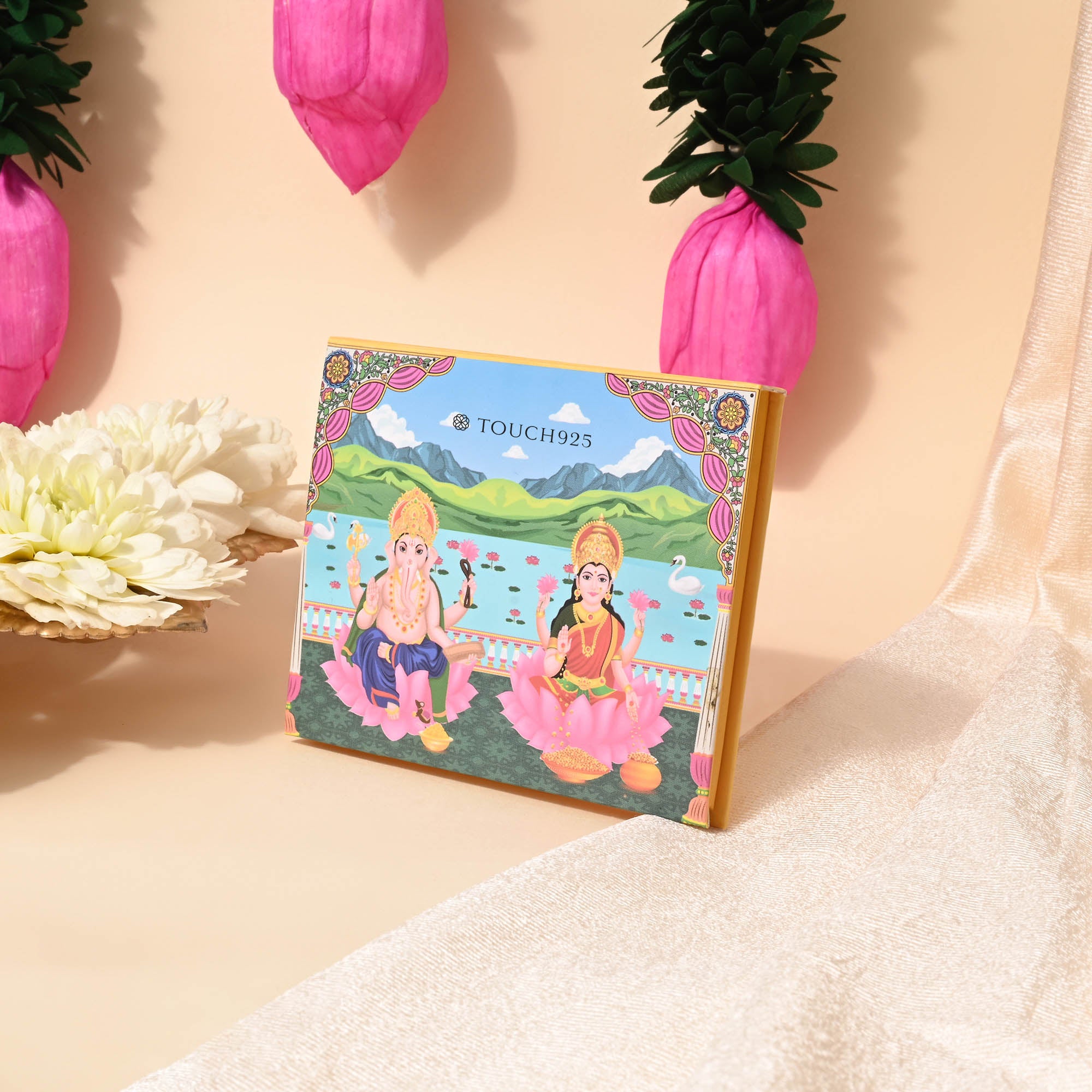 999 Silver Lakshmi Ganesha Coin Box