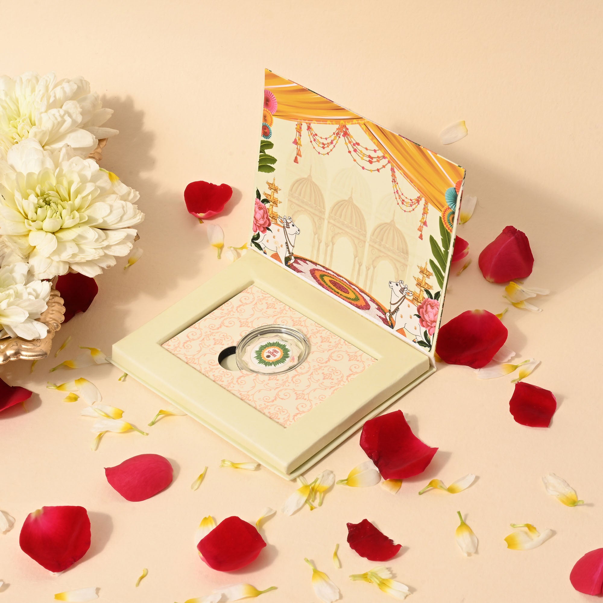 Griha Pravesh 999 Silver Coin Box