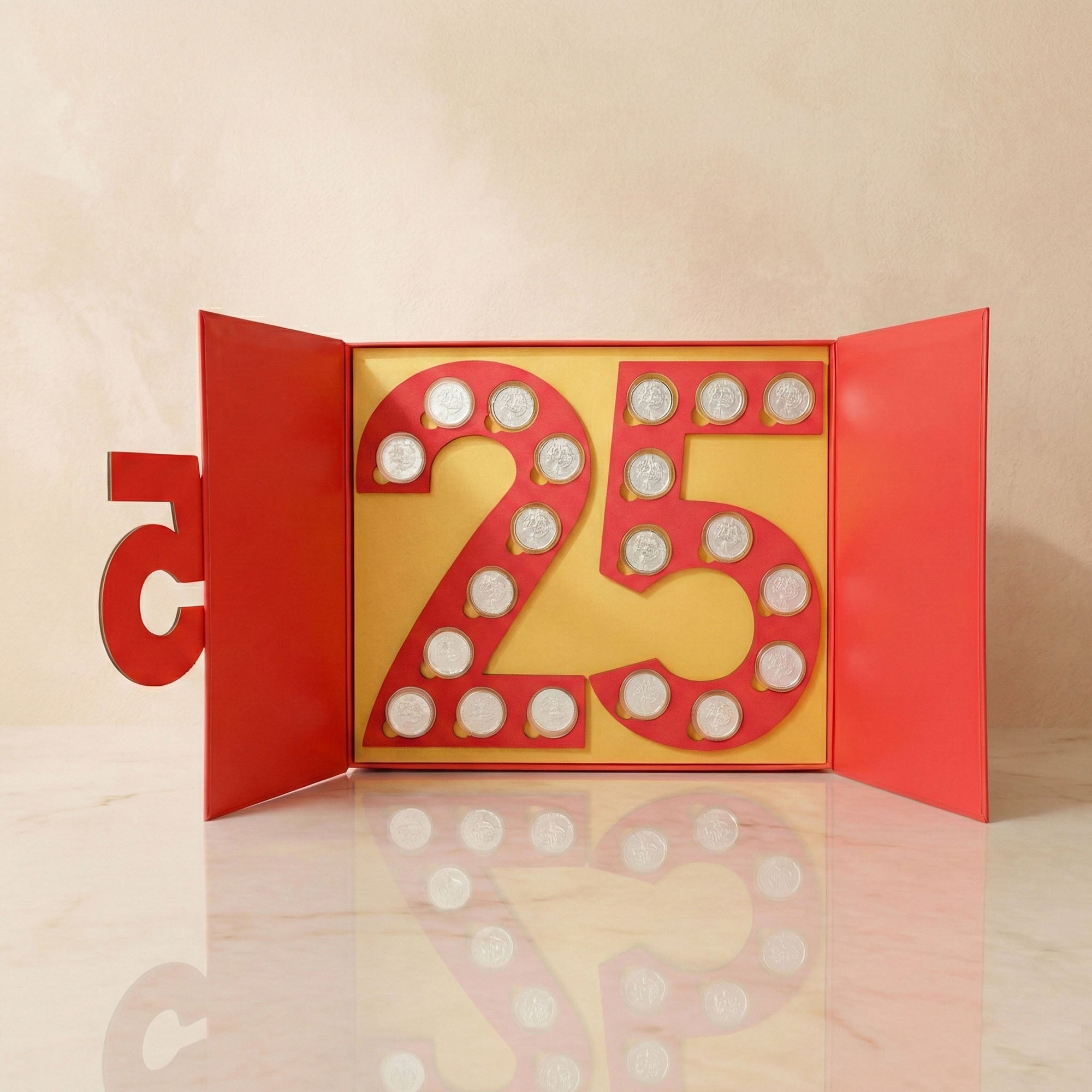 Happy Anniversary 999 Silver Coin Box (20 Coins)