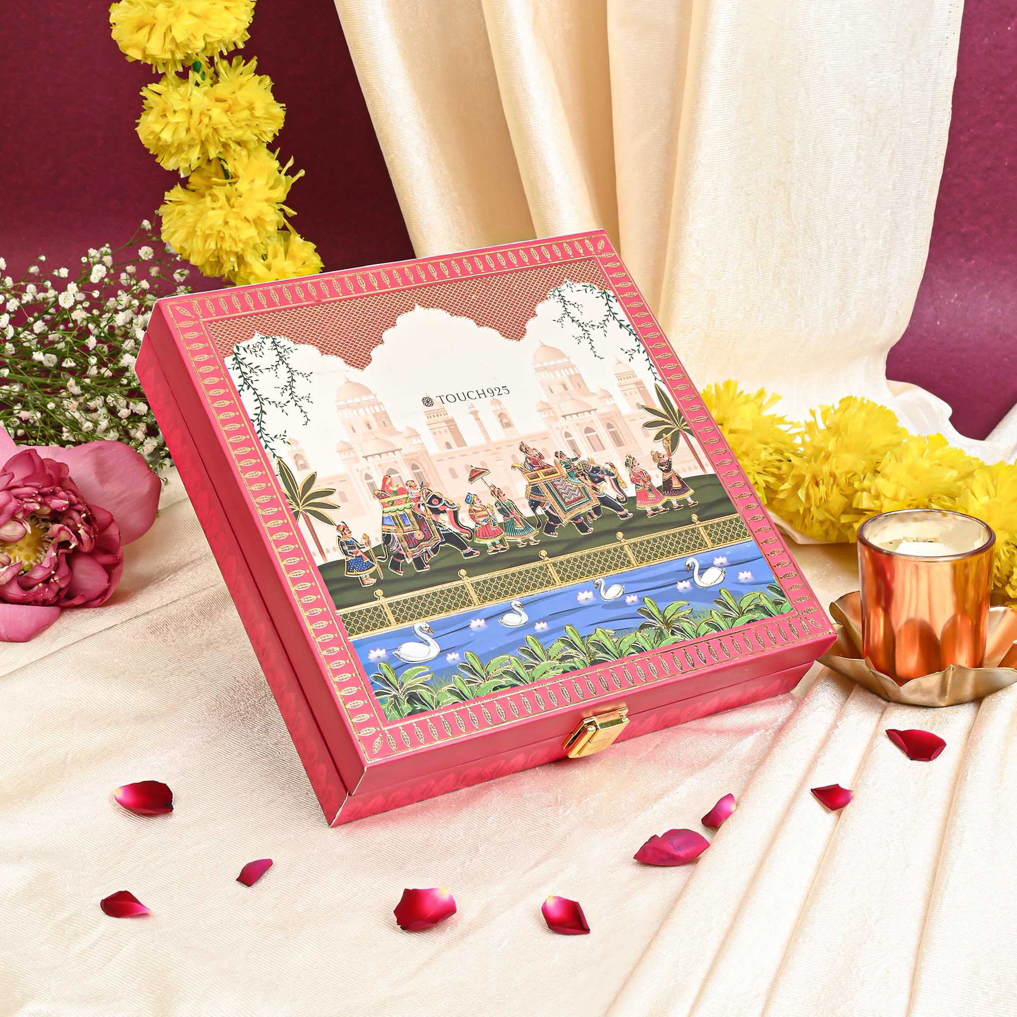 Saptapadi-Seven Steps 999 Silver Coin Box (7 Coins)