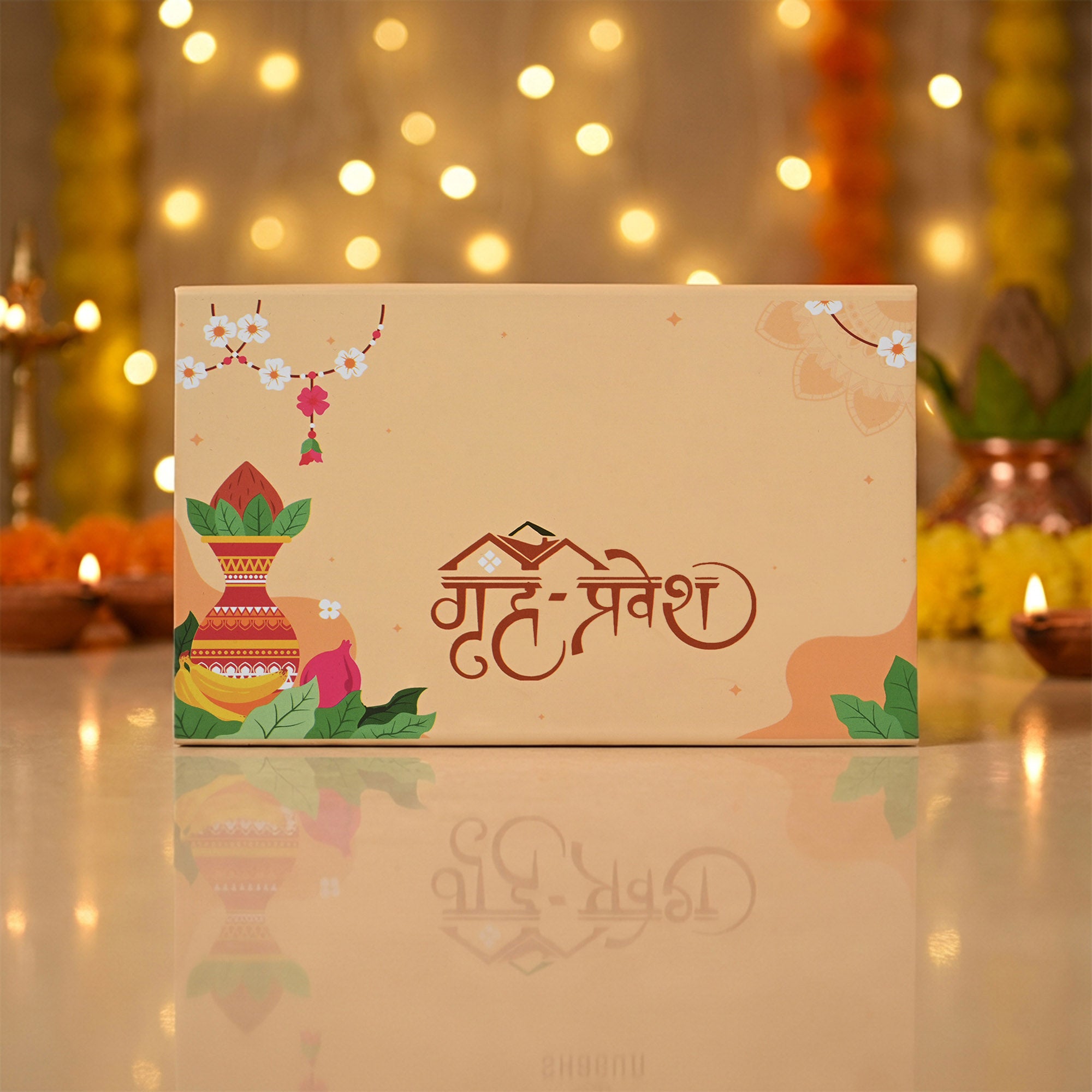 Griha Pravesh 999 Silver Coin Box (5 Coins)