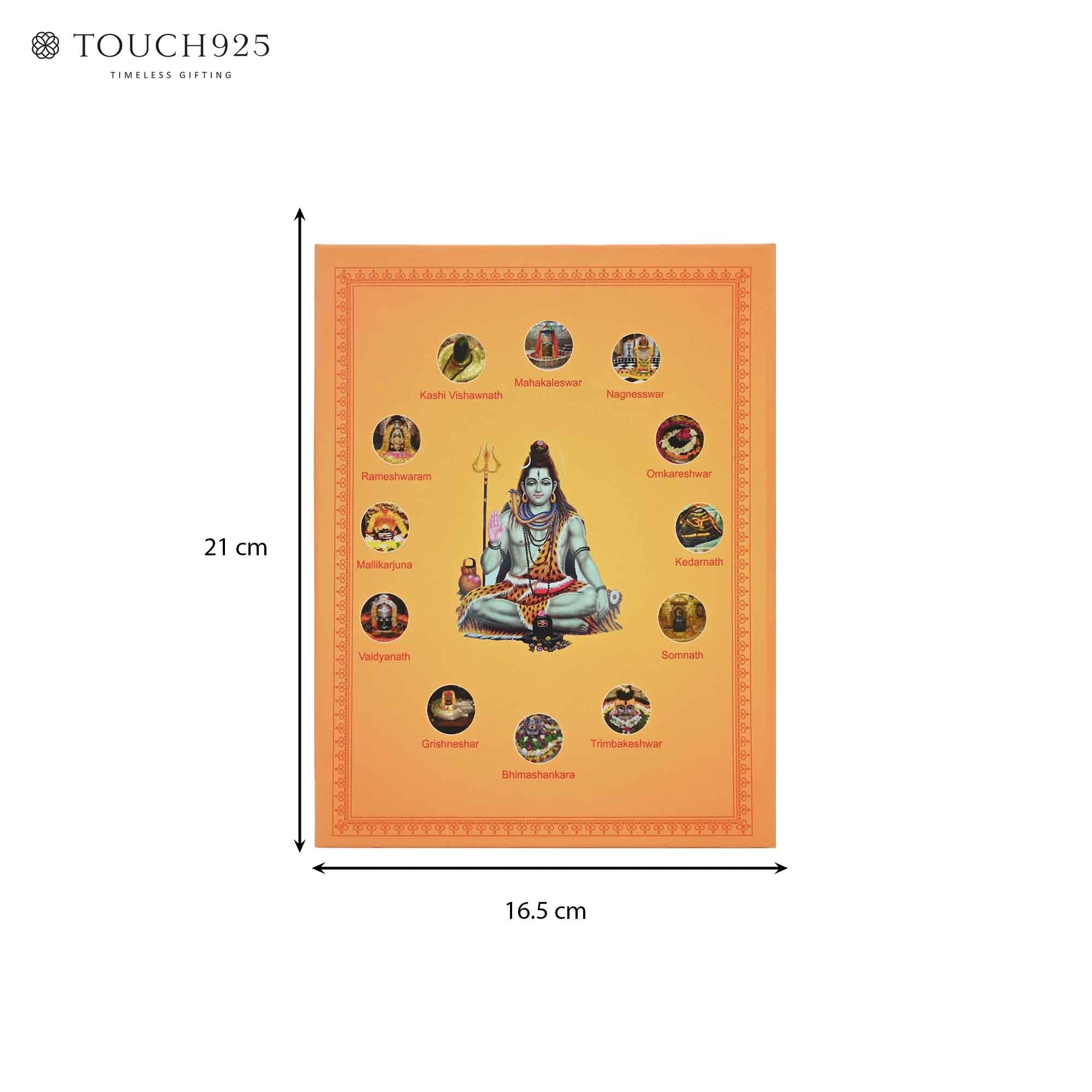 12 Jyotirling 999 Silver Coin Box (12 Coins)