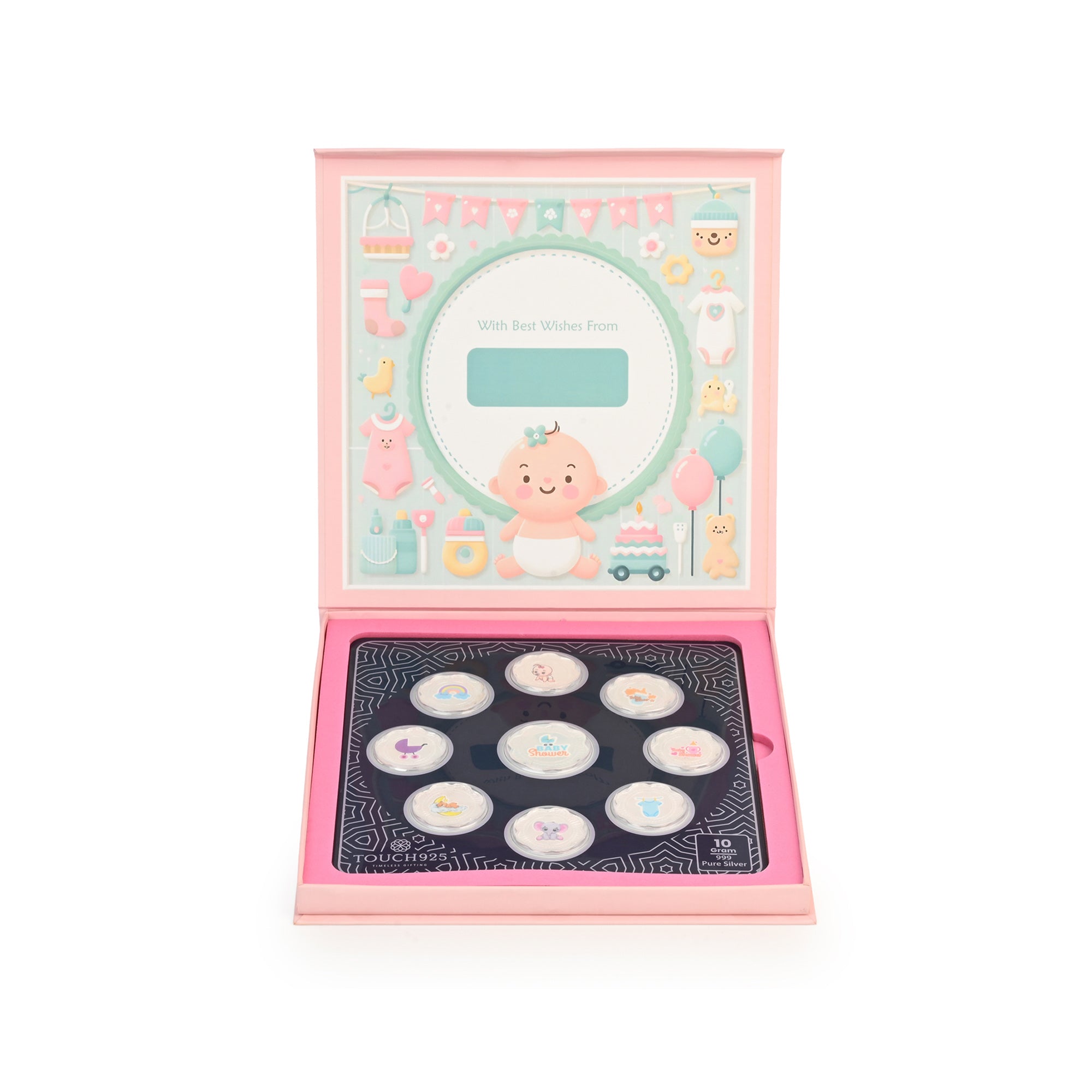 Baby Shower 999 Silver Coin Box (9 Coins)