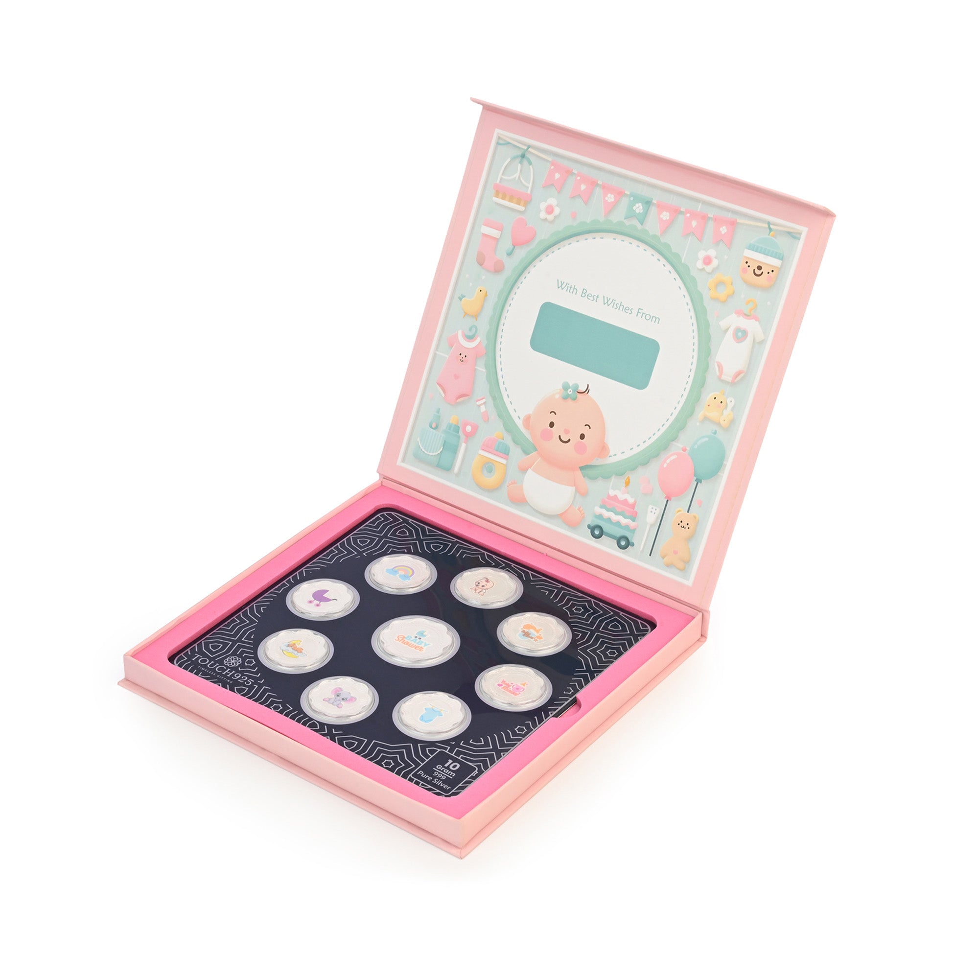 Baby Shower 999 Silver Coin Box (9 Coins)