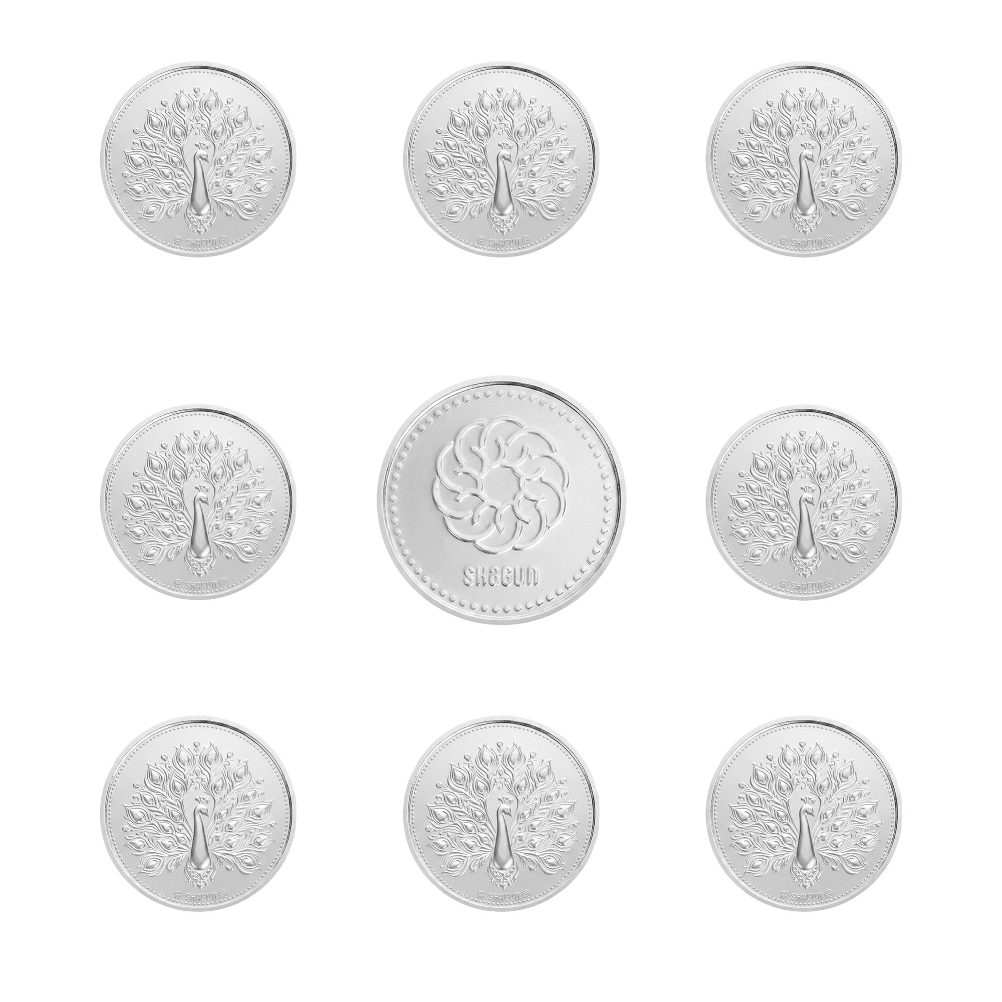 Shubh Vivah 999 Silver Coin Box (9 Coins)