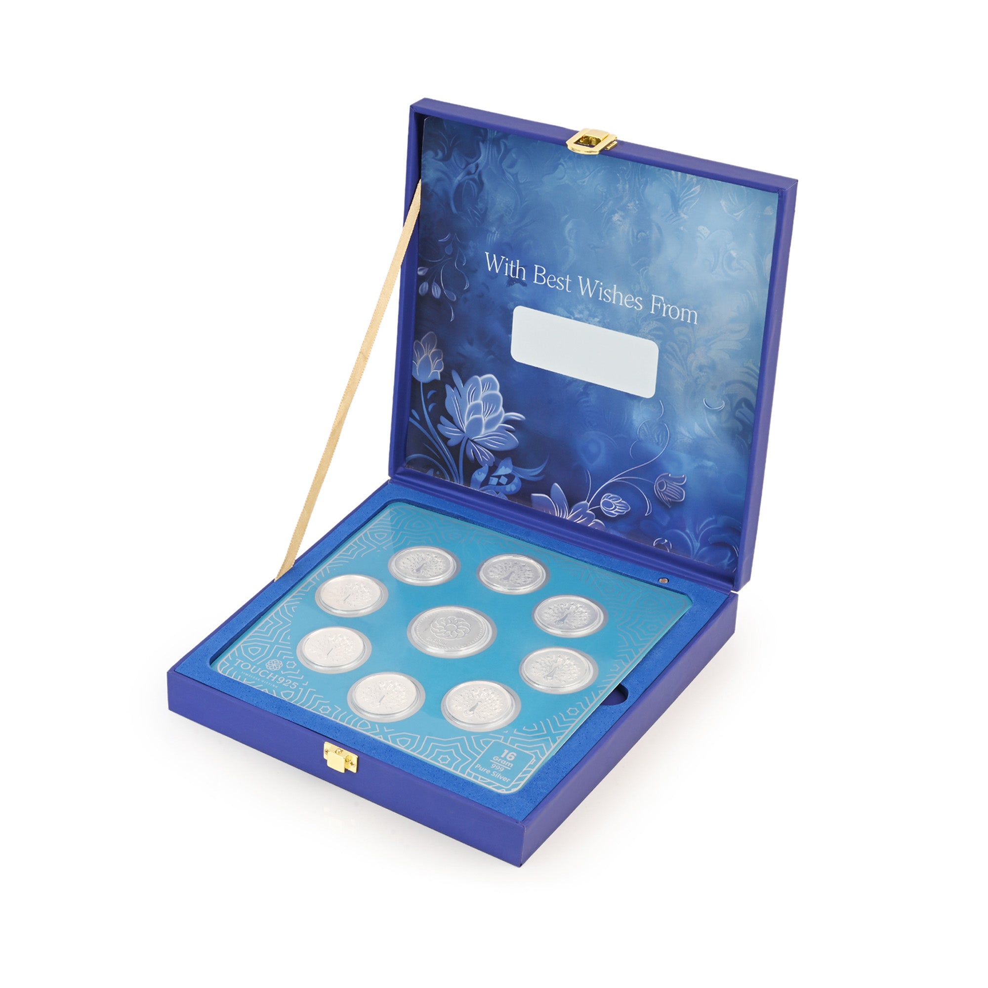 Shubh Vivah 999 Silver Coin Box (9 Coins)