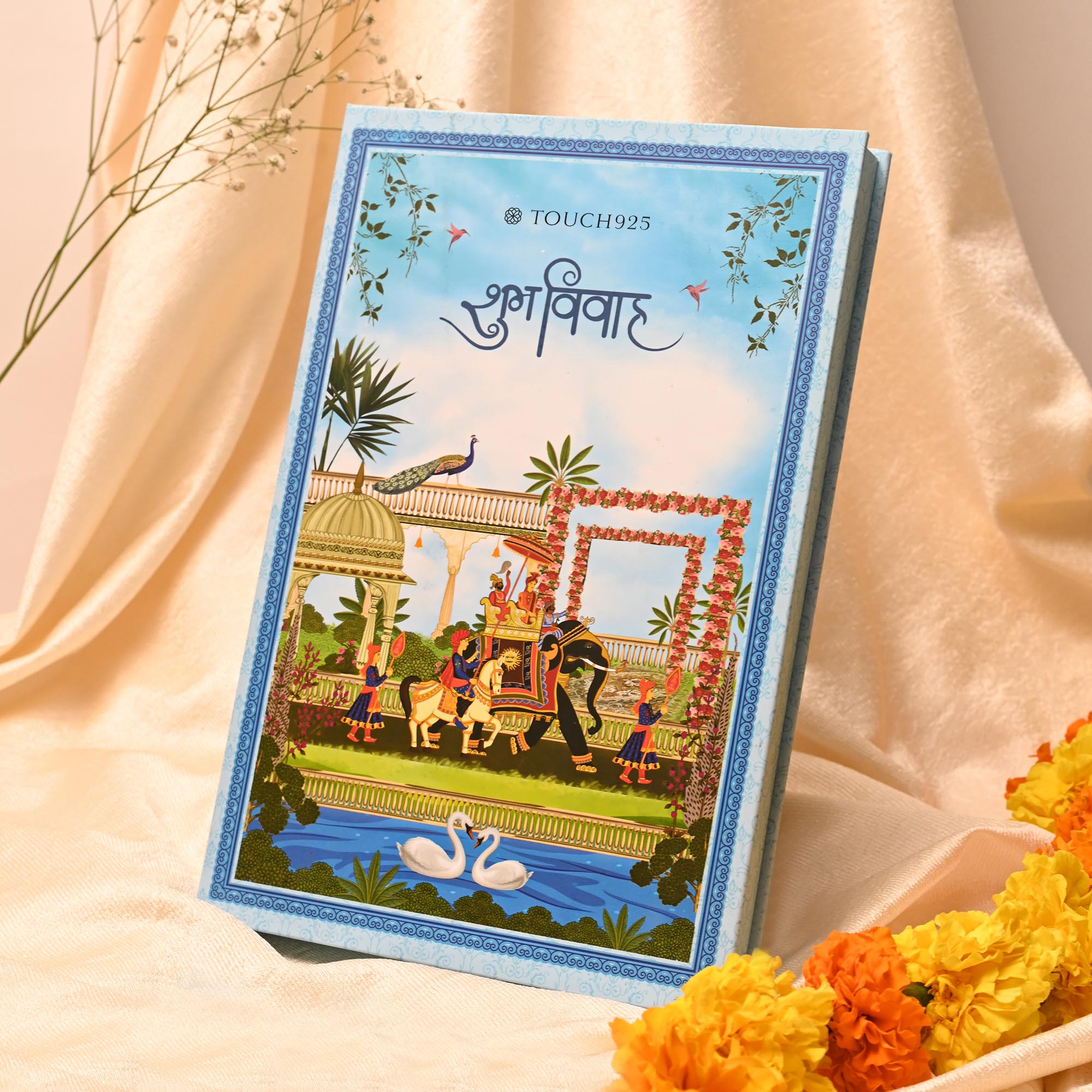 Satya Padi Wedding 999 Silver Coin Box (5 Coins)