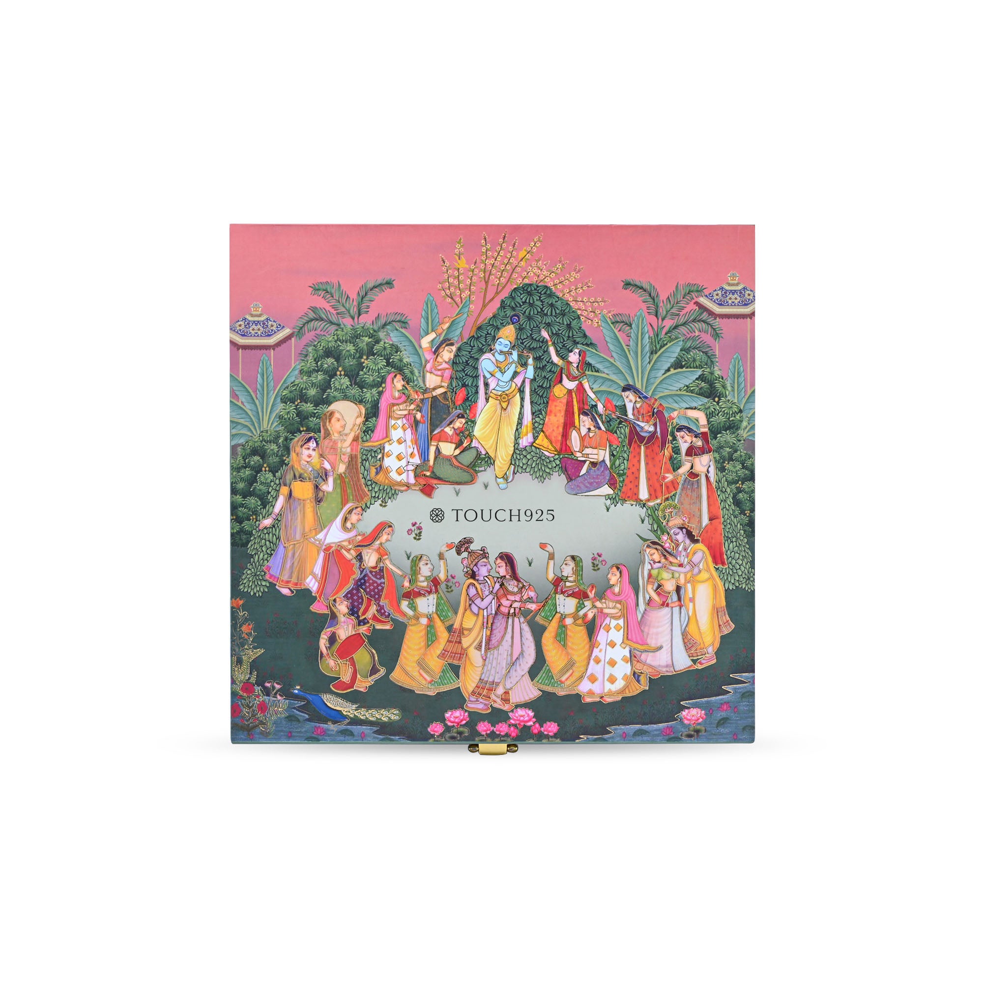 Krishna Divine Musical 999 Silver Coin Box (5 Coins)