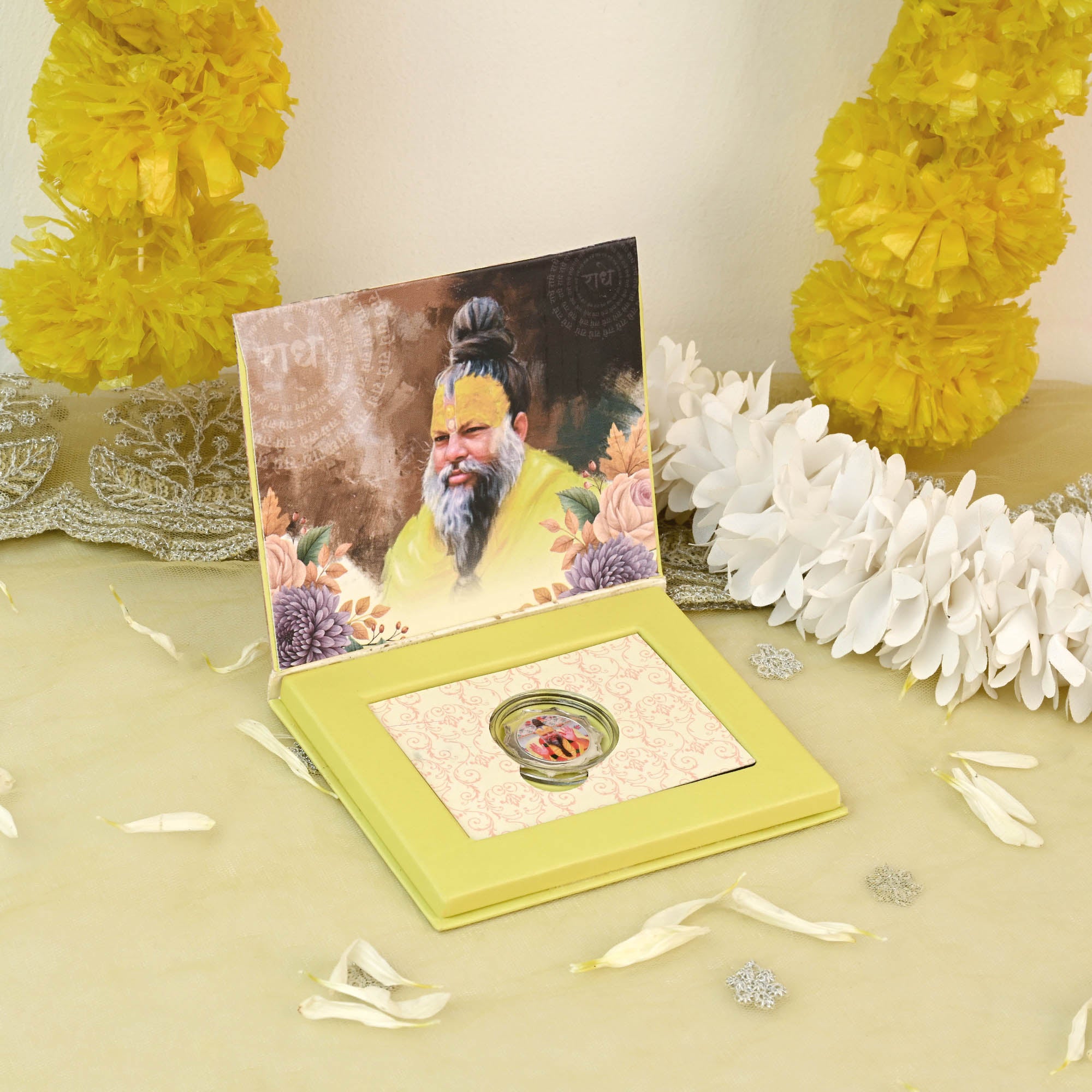 Premanand Ji Maharaj 999 Silver Coin Box