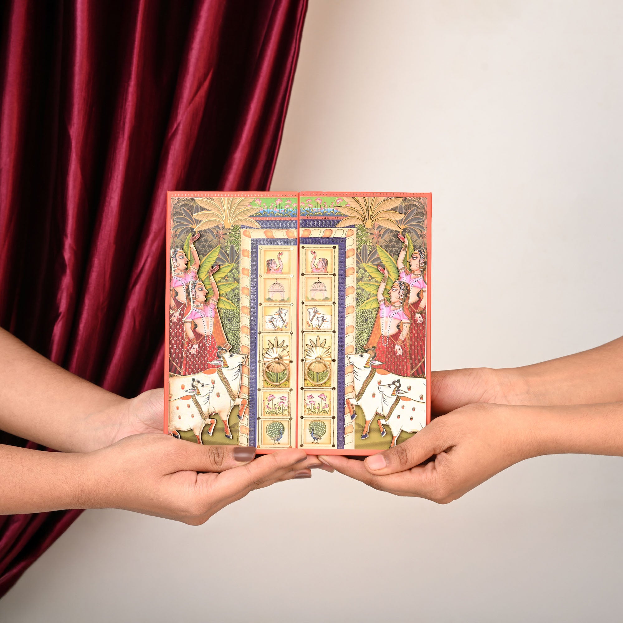 Radha Krishna 999 Silver Coin Box