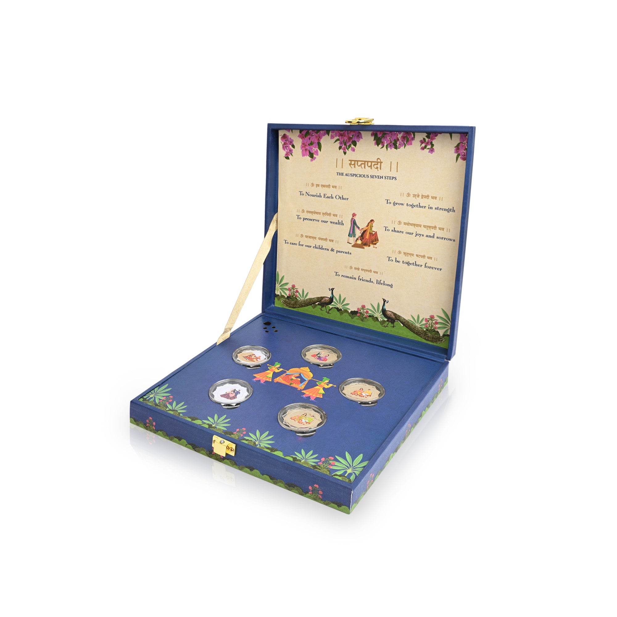 Wedding Ceremony 999 Silver Coin Box (5 Coins)