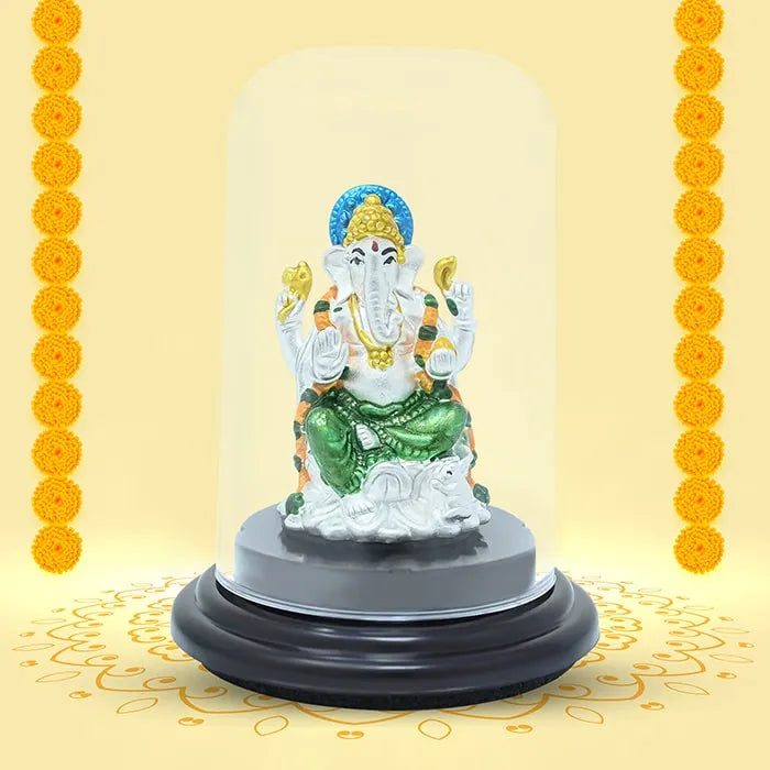 999 Silver Sacred Ganesha Idol - Touch925