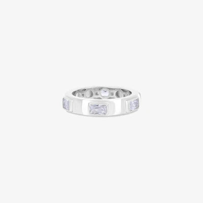 Radiant Quadral CZ Ring