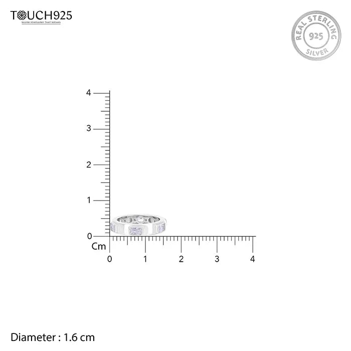 Radiant Quadral CZ Ring - Touch925