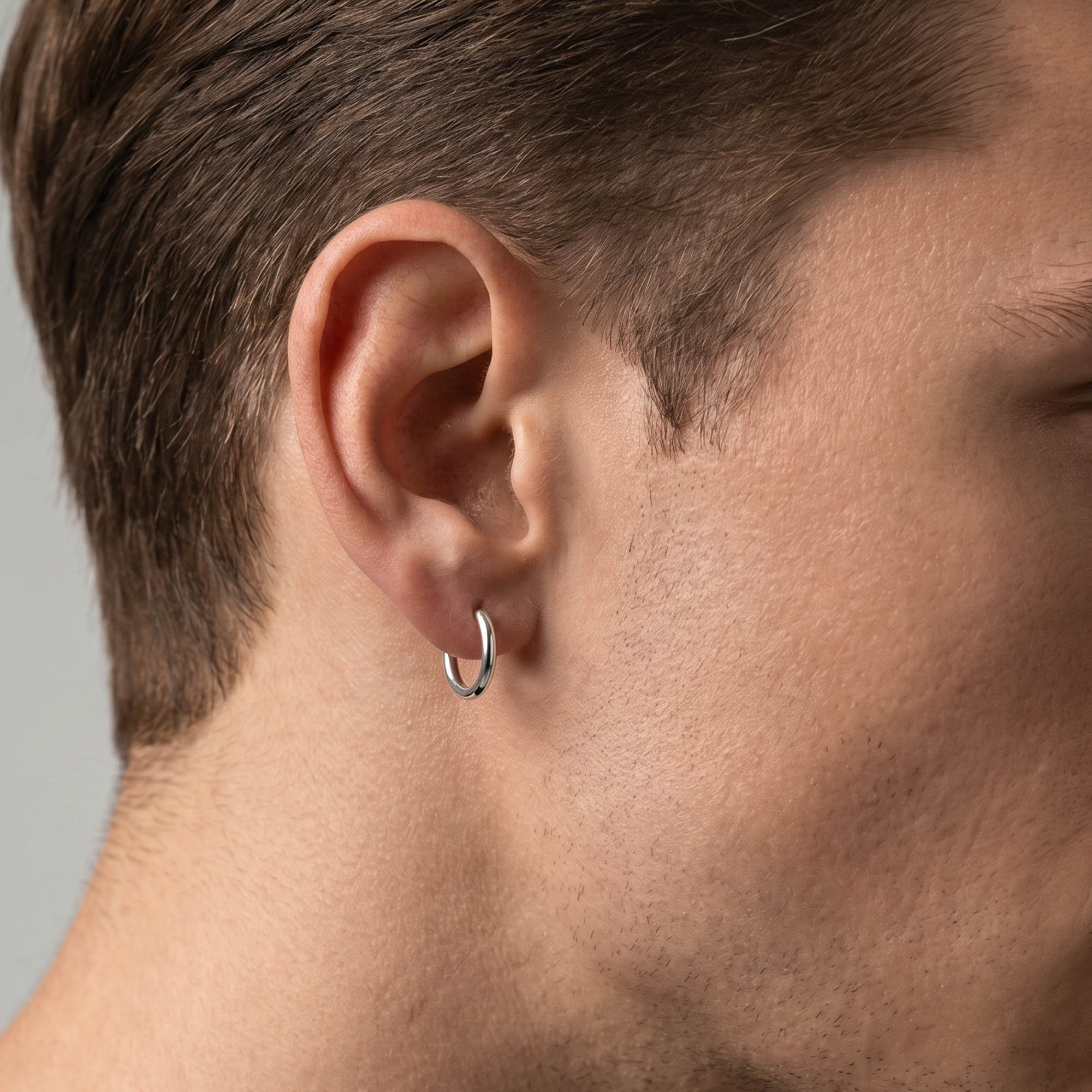 Minimalist Slim Hoop Earring