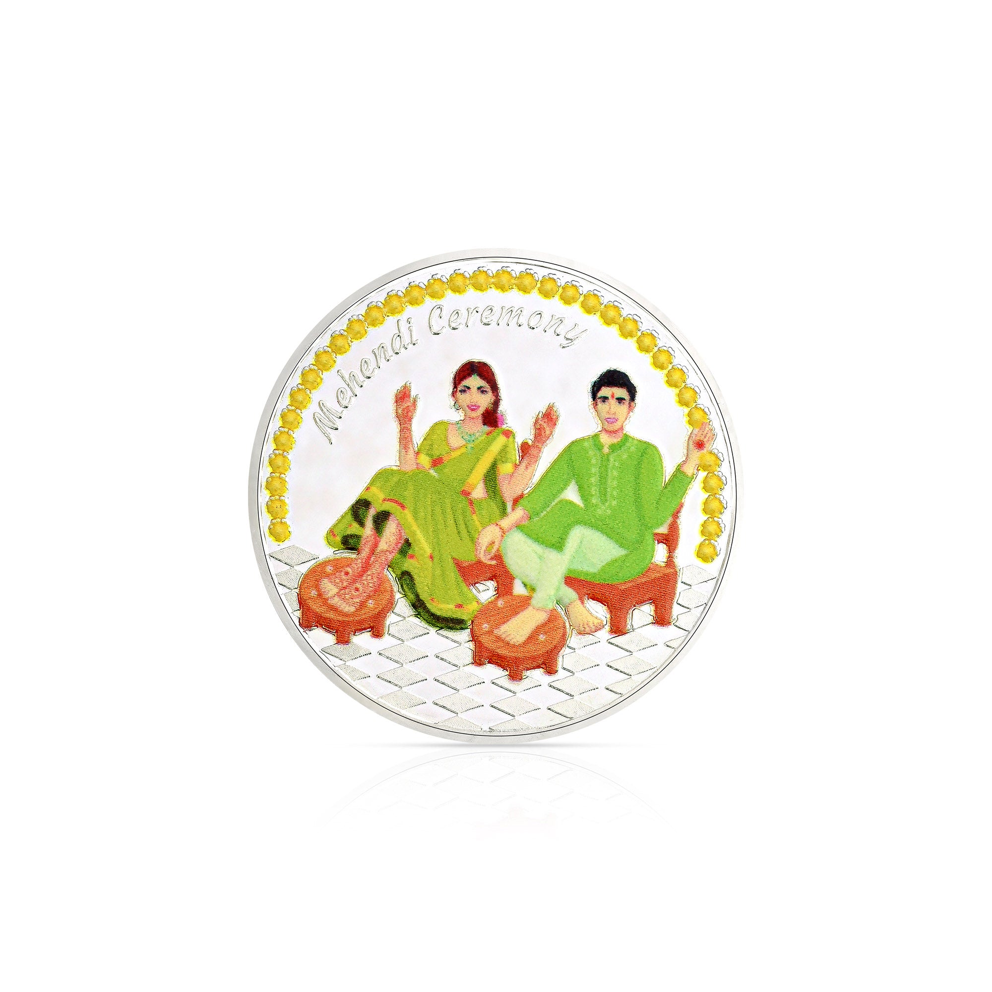 Pure 999 Silver 10g Mehendi Ceremony Coin