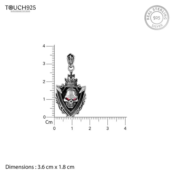 Skull Crest Locket - Touch925