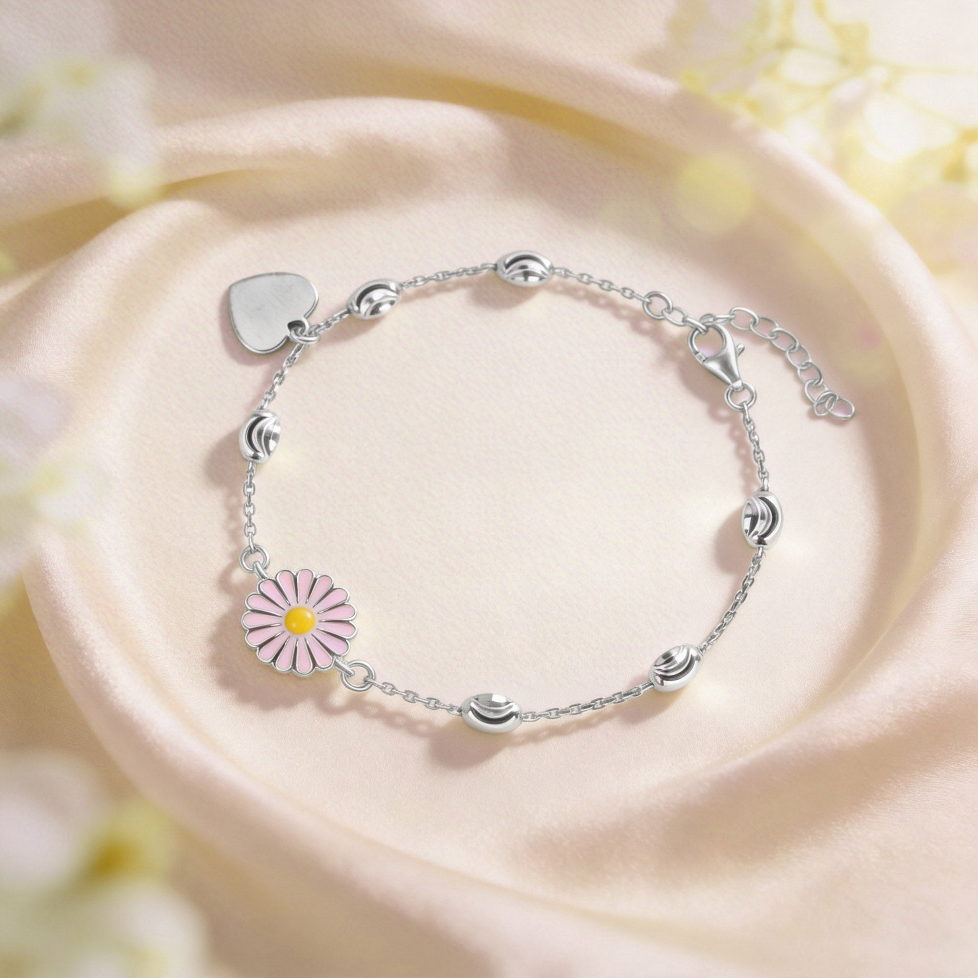 Daisy & Heart Kids Anklet
