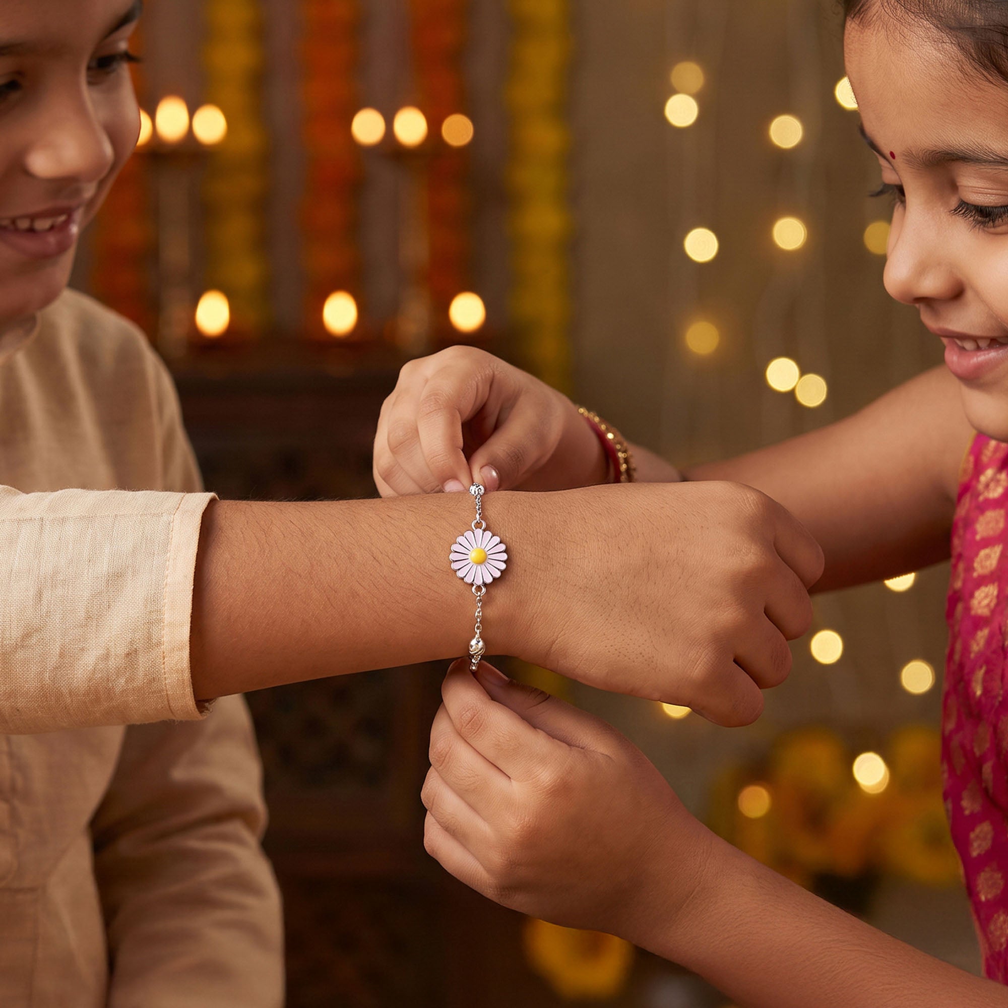 Daisy & Heart Kids Rakhi