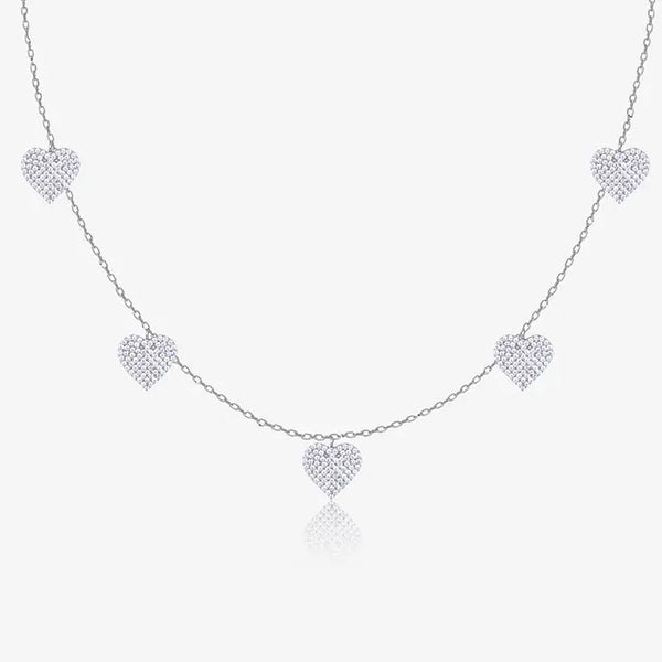 Minimal String Hearts Chain Locket