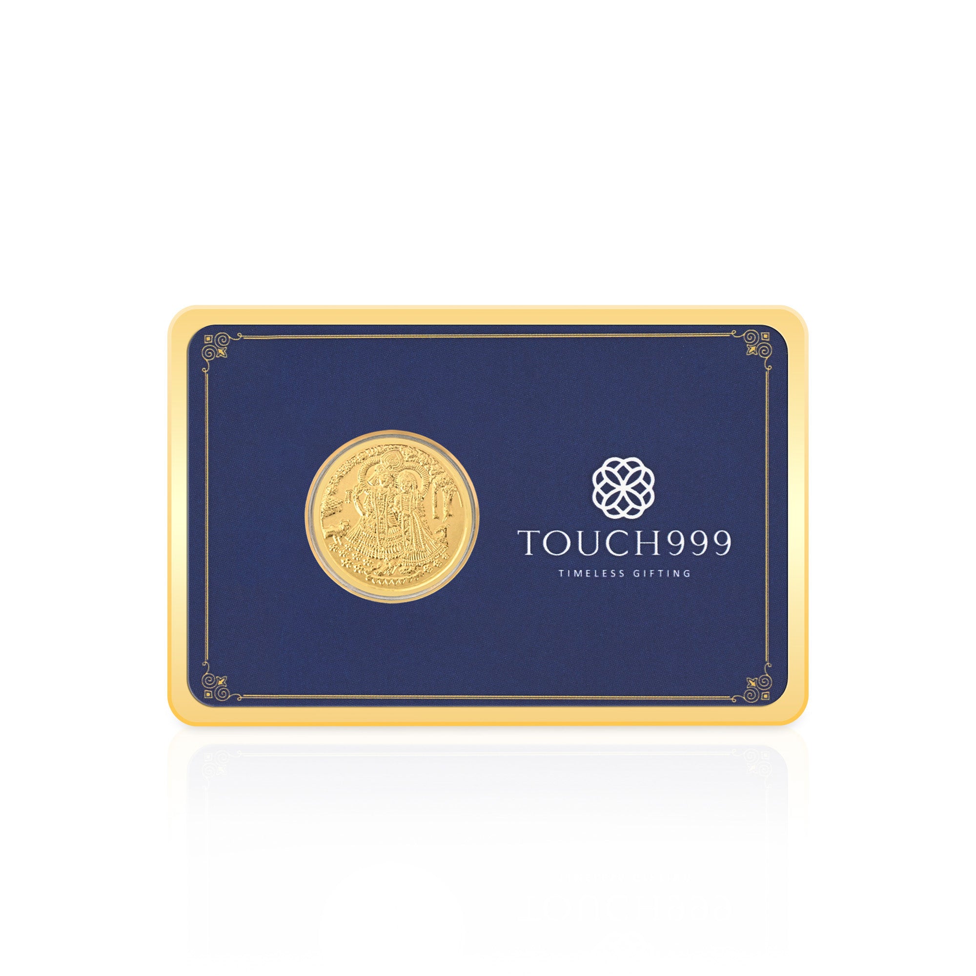 24K Pure 200 mg Radha Krishna Gold Coin