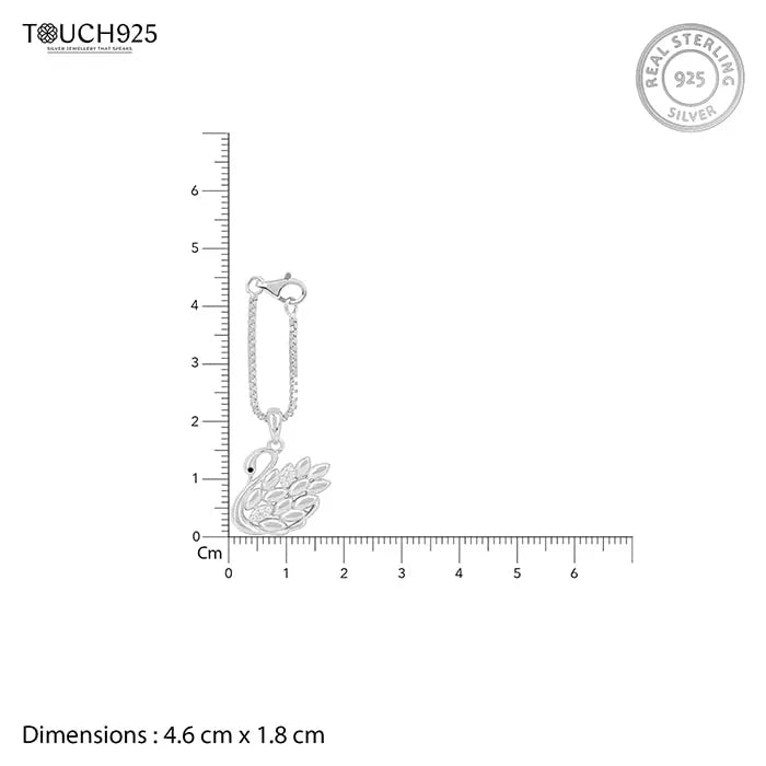 Sparkle Swan Charm - Touch925